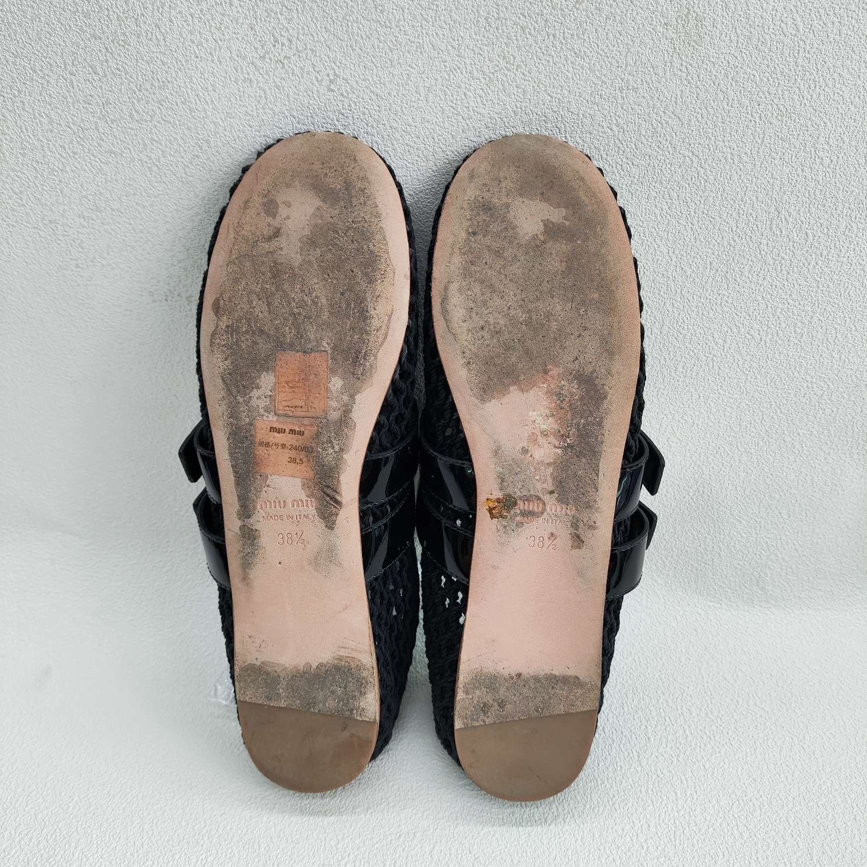 Miu Miu Miu Miu Knitted Buckle Ballet Flats Size 38.5 Size US 8.5 / IT 38.5 - 8 Thumbnail