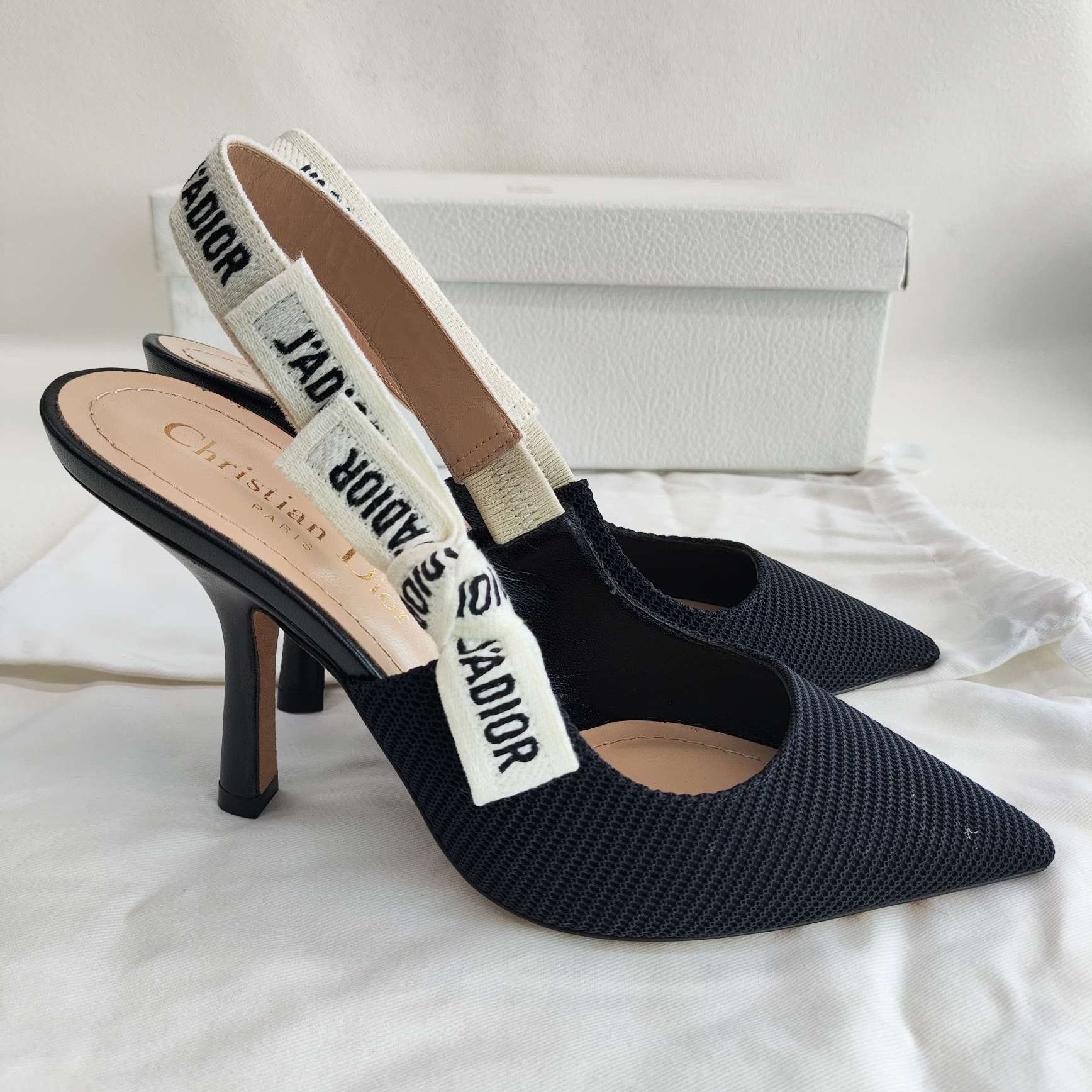 Dior Dior J'Adior Mesh Slingback Pumps Size 34 Size US 4 / IT 34 - 5 Thumbnail