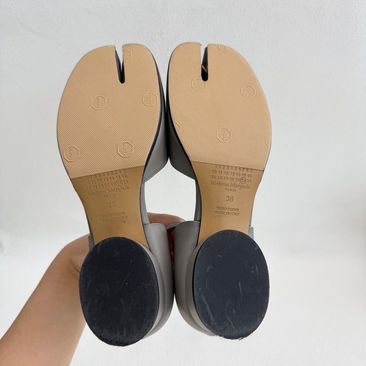Maison Margiela Maison Margiela Tabi Grey Strap Heels Size 36 Size US 6 / IT 36 - 8 Thumbnail