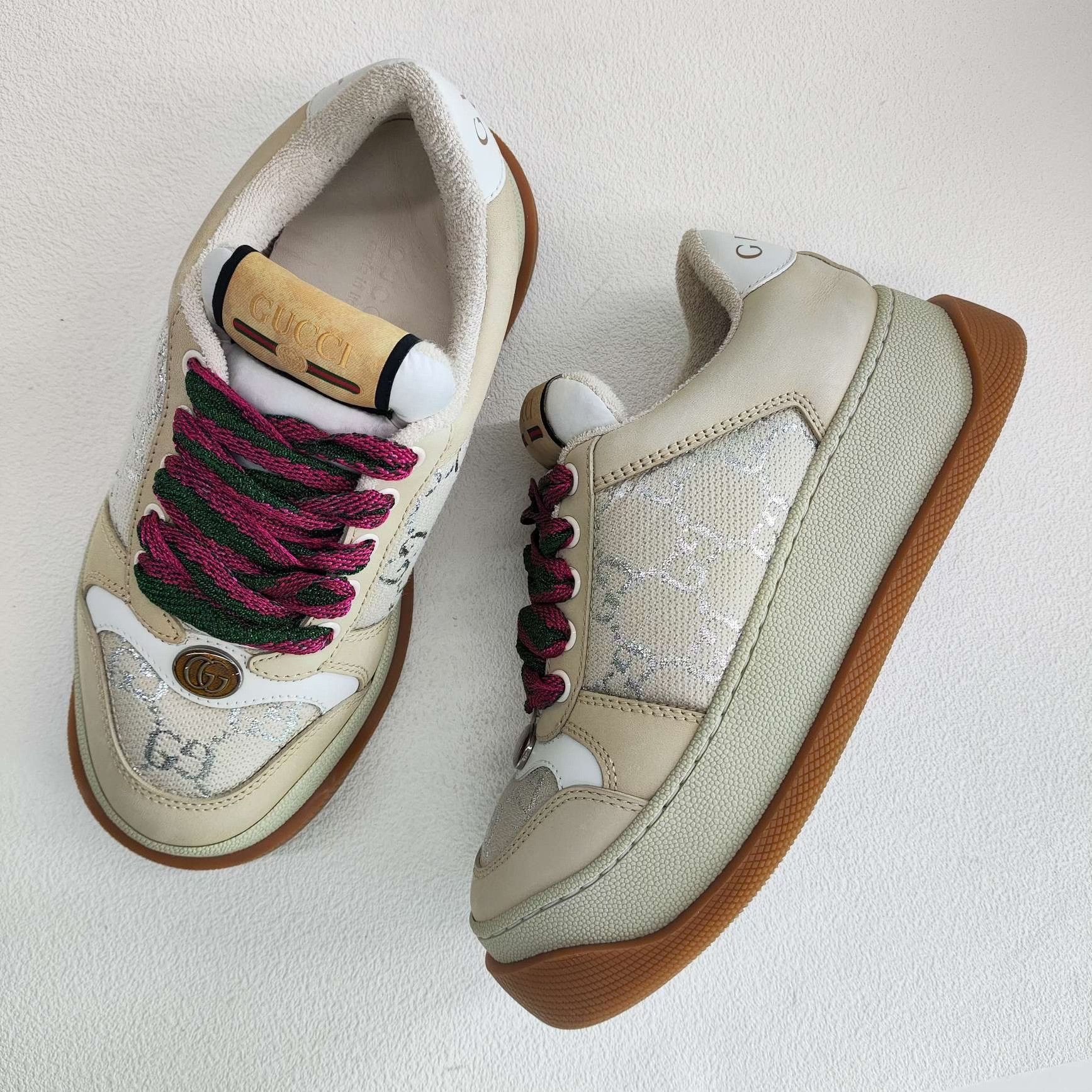 Gucci Gucci Screener GG Canvas Sneakers Size 34.5 Size US 4.5 / IT 34.5 - 8 Thumbnail