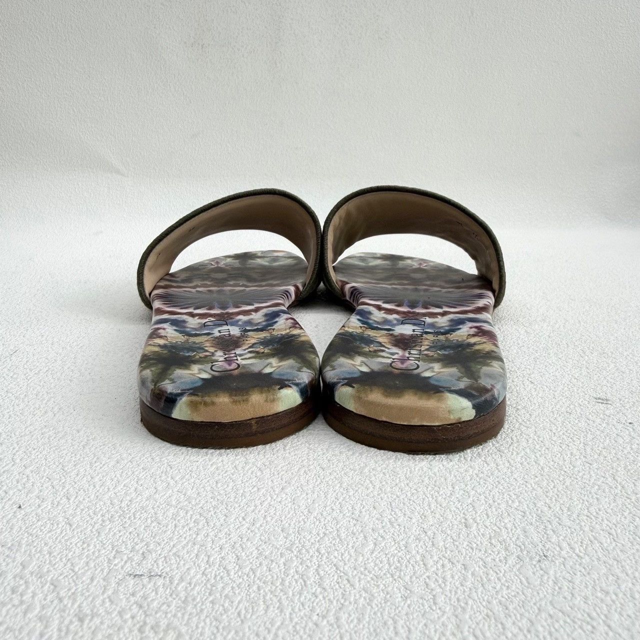 Dior Dior Tie-Dye Embroidered Slides Size 37 Size US 7 / IT 37 - 6 Thumbnail