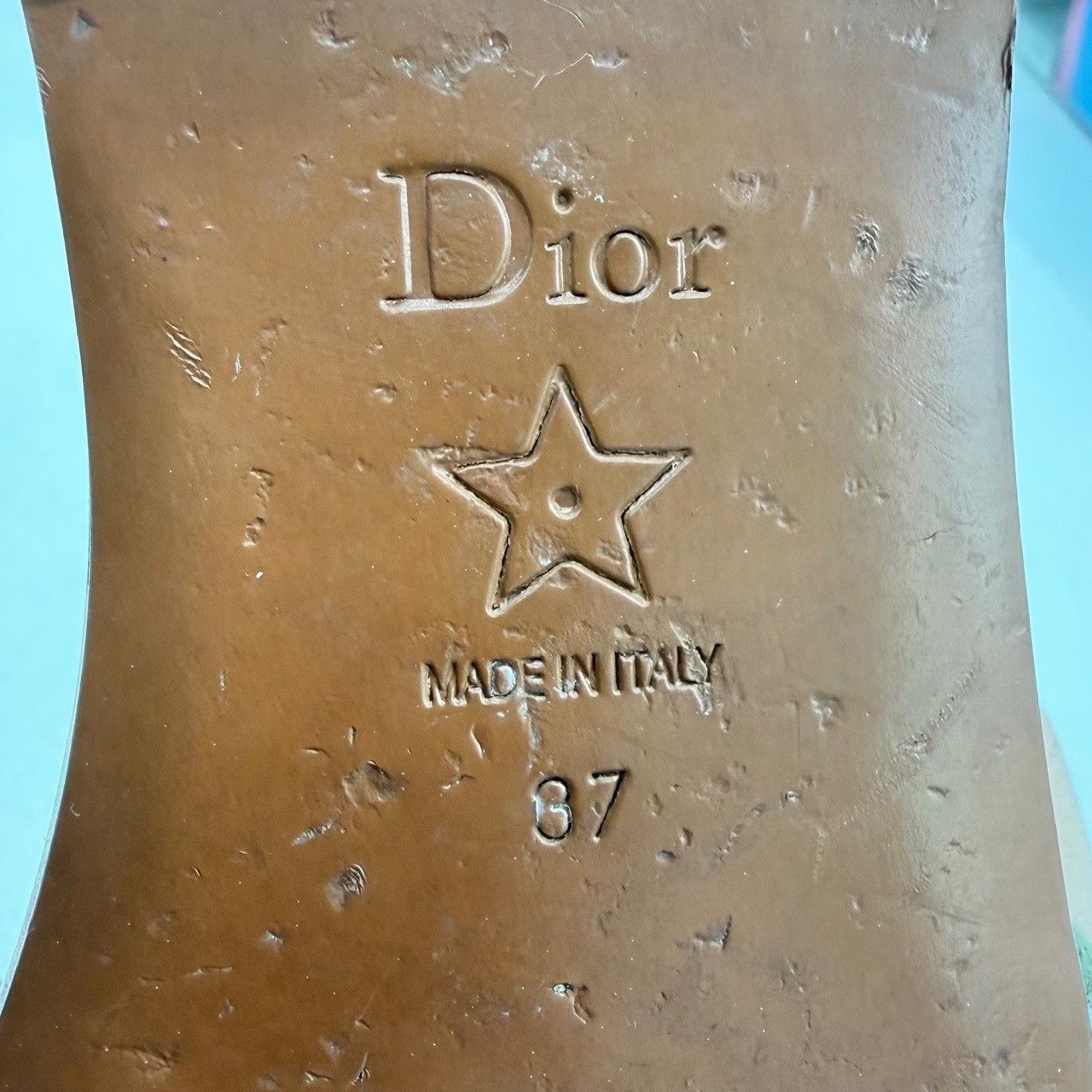 Dior Dior Tie-Dye Embroidered Slides Size 37 Size US 7 / IT 37 - 7 Thumbnail