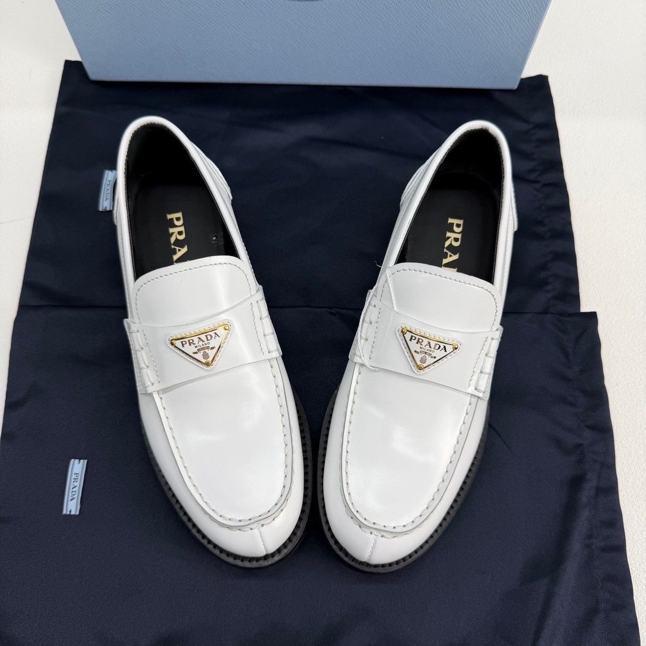 Prada Prada Triangle Logo Loafers Size 36 Size US 6 / IT 36 - 10 Thumbnail