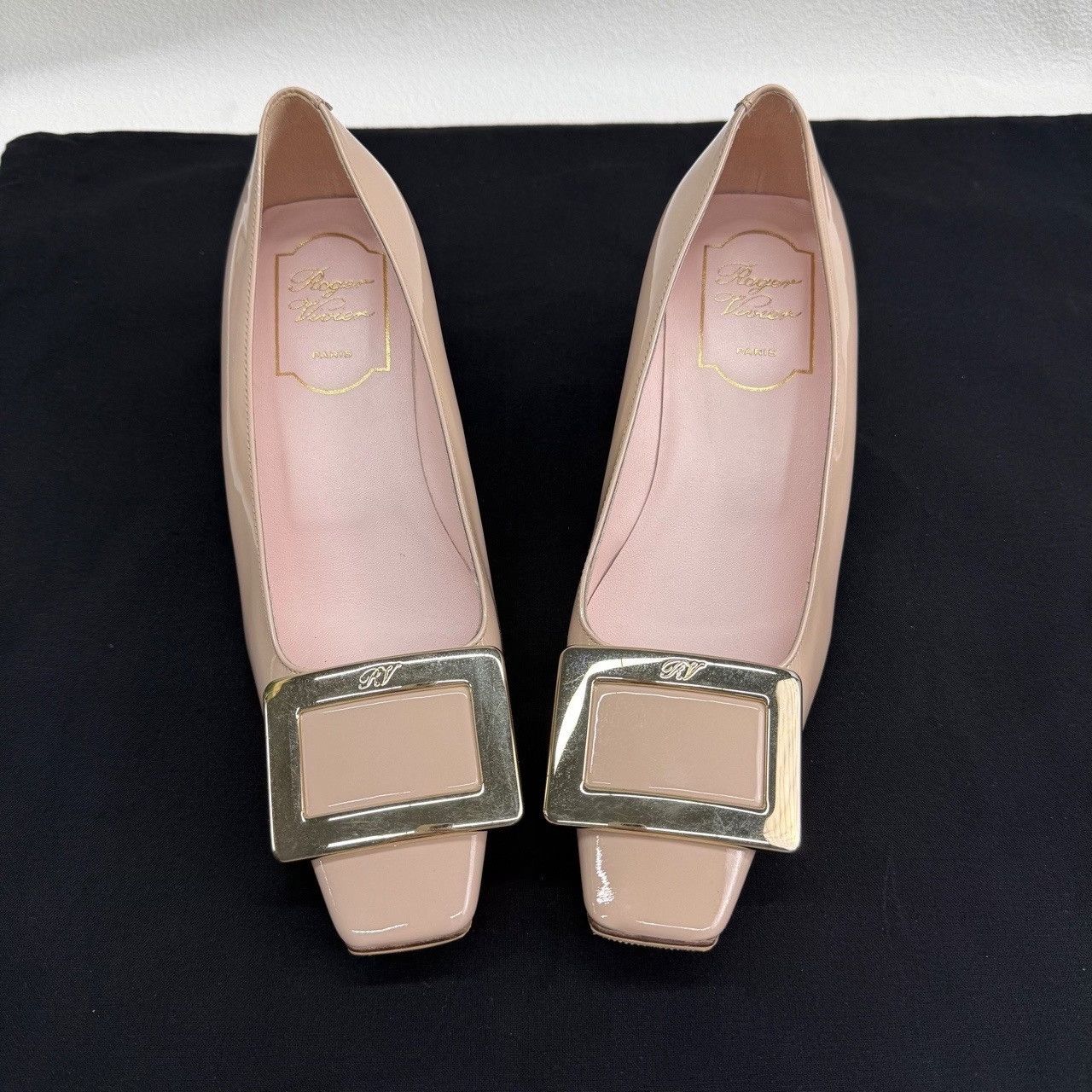 Roger Vivier Roger Vivier Patent Leather Square Buckle Heels Size 34 Size US 4 / IT 34 - 10 Thumbnail