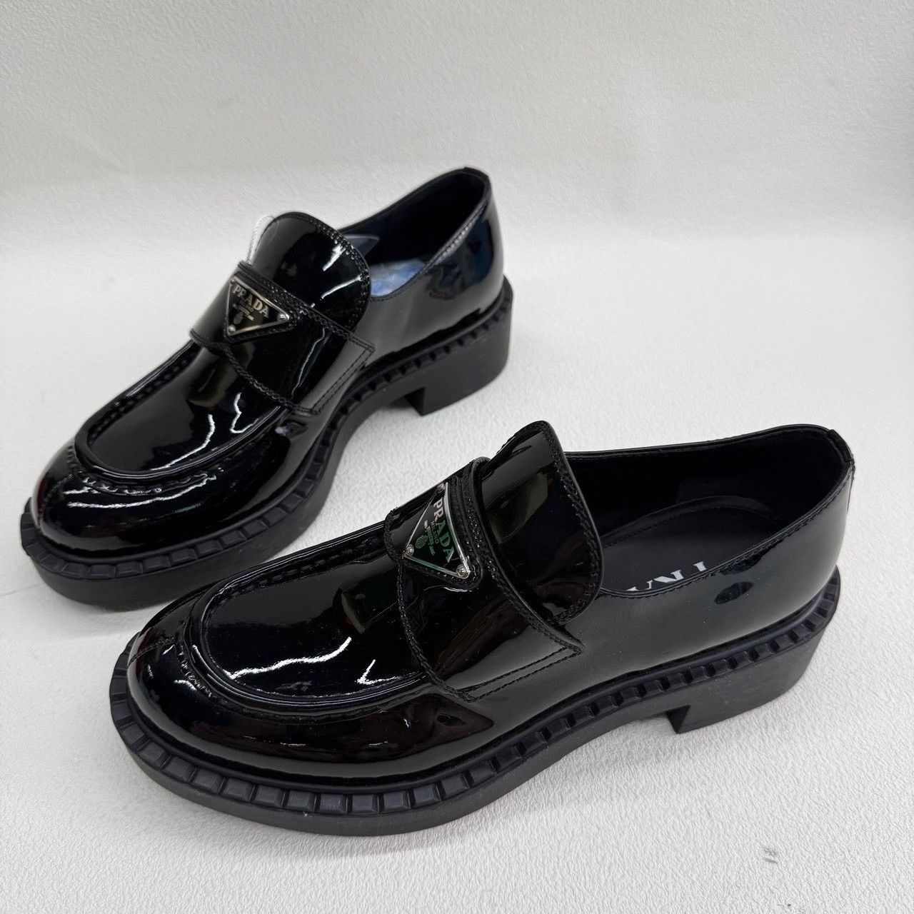 Prada Prada Chocolate Patent Leather Loafers Size 36.5 Size US 6.5 / IT 36.5 - 2 Thumbnail
