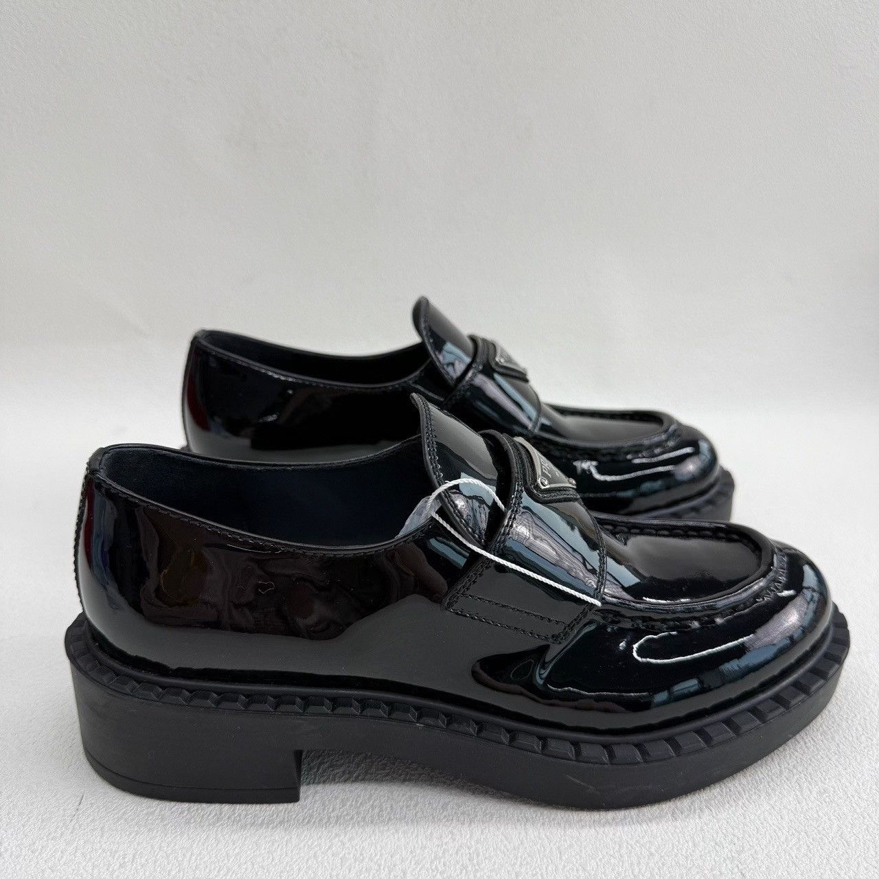 Prada Prada Chocolate Patent Leather Loafers Size 36.5 Size US 6.5 / IT 36.5 - 5 Thumbnail