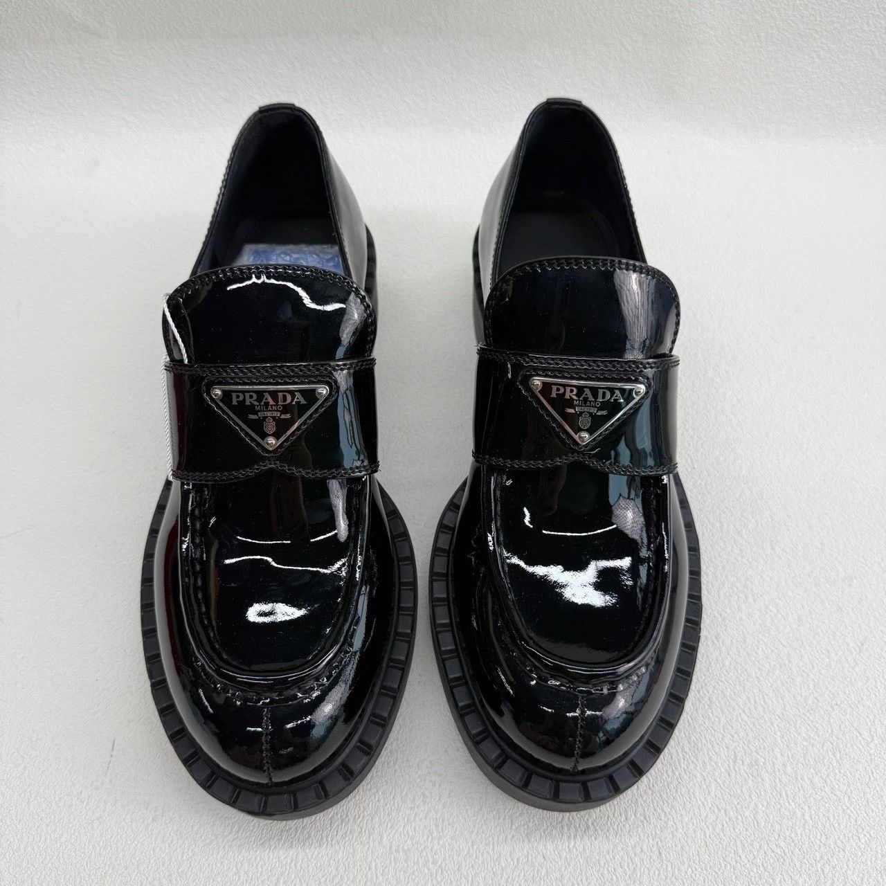 Prada Prada Chocolate Patent Leather Loafers Size 36.5 Size US 6.5 / IT 36.5 - 3 Thumbnail