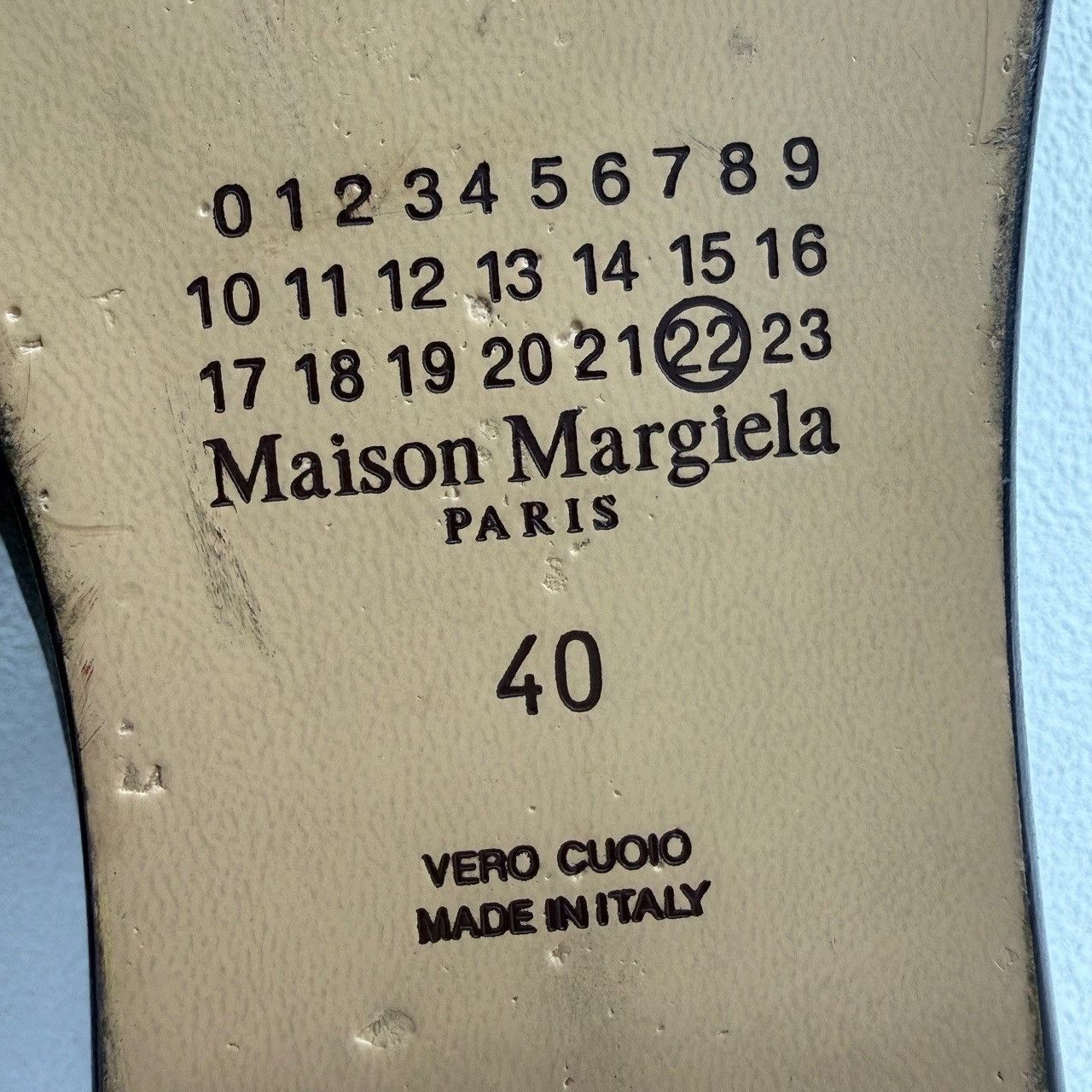 Maison Margiela Maison Margiela Tabi Leather Slip Ons Size 7 Size US 7 / EU 40 - 9 Thumbnail