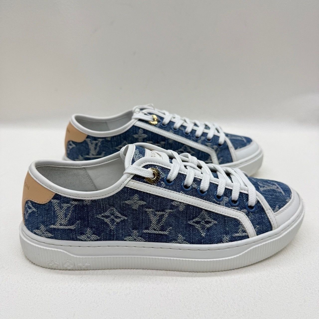 Louis Vuitton Louis Vuitton Denim Monogram Sneakers Size 37 Size US 7 / IT 37 - 5 Thumbnail