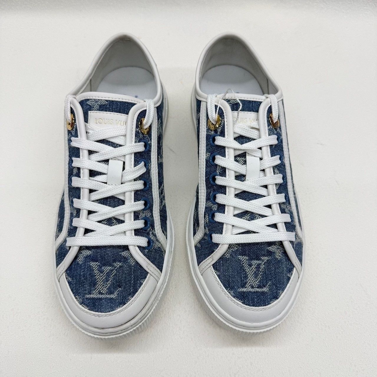Louis Vuitton Louis Vuitton Denim Monogram Sneakers Size 37 Size US 7 / IT 37 - 3 Thumbnail