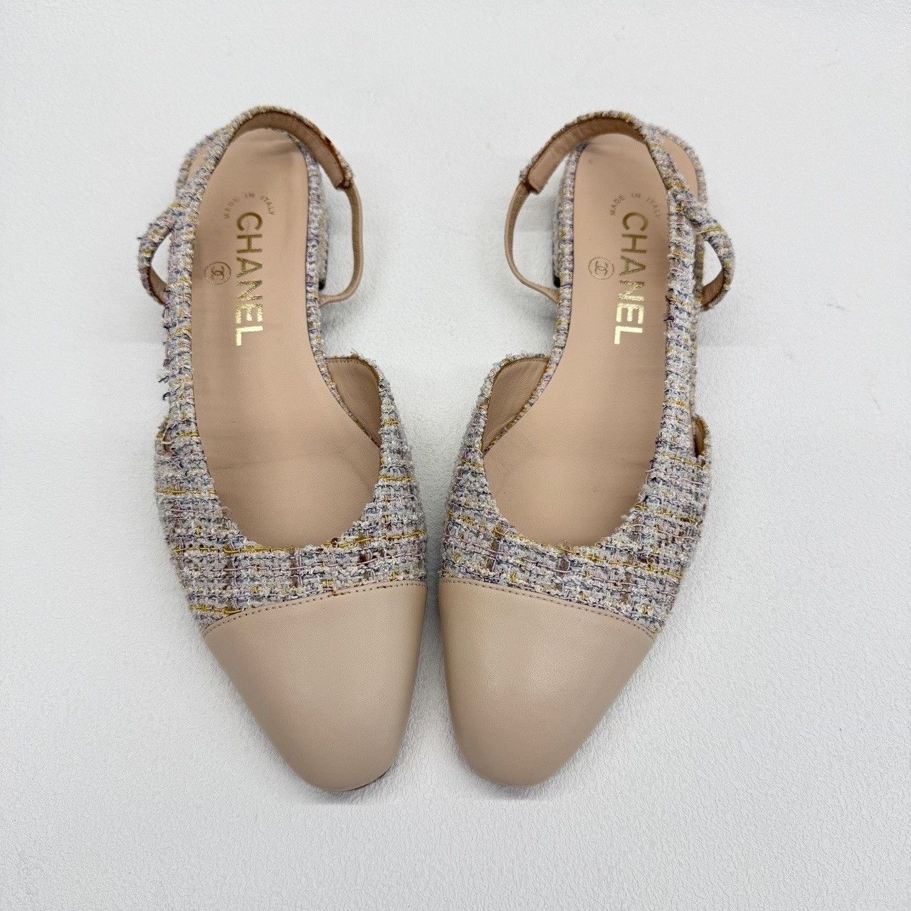 Chanel Chanel Tweed Slingback Flats Size 37 Size US 7 / IT 37 - 10 Thumbnail