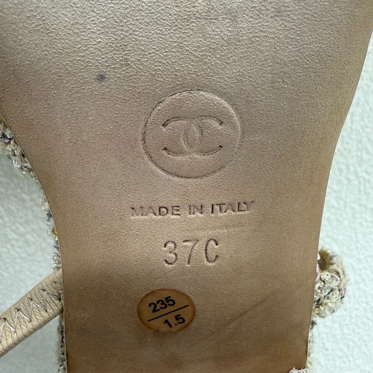 Chanel Chanel Tweed Slingback Flats Size 37 Size US 7 / IT 37 - 9 Thumbnail