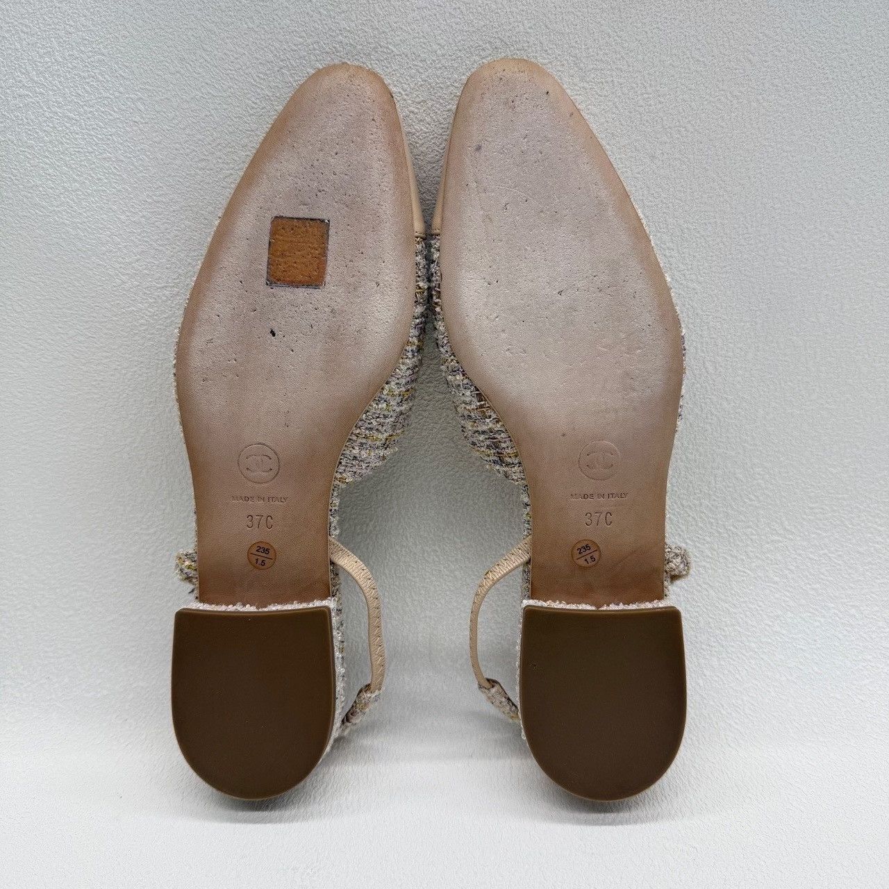 Chanel Chanel Tweed Slingback Flats Size 37 Size US 7 / IT 37 - 8 Thumbnail