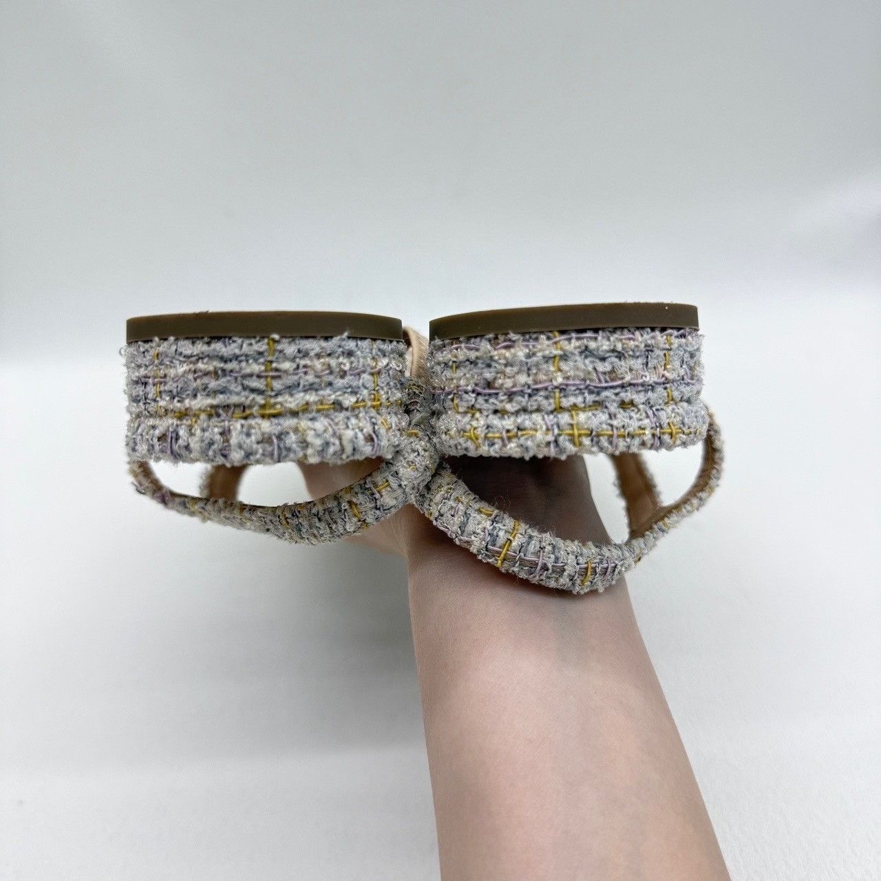Chanel Chanel Tweed Slingback Flats Size 37 Size US 7 / IT 37 - 7 Thumbnail