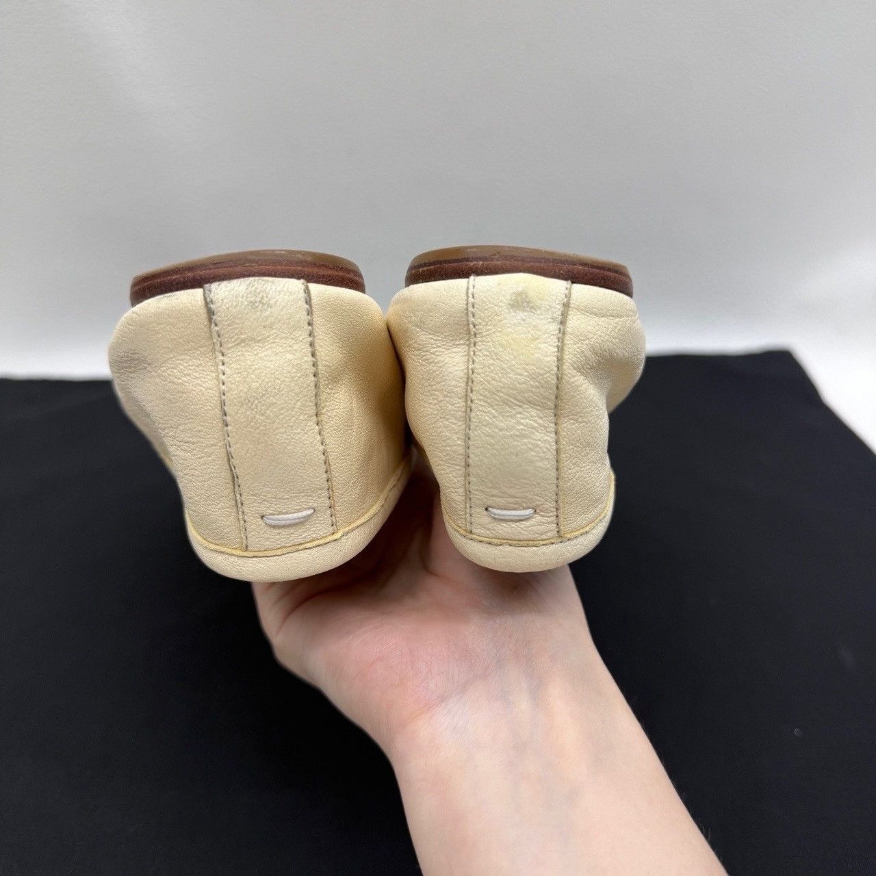 Maison Margiela Maison Margiela Tabi Leather Ballet Flats Size 37.5 Size US 7.5 / IT 37.5 - 7 Thumbnail