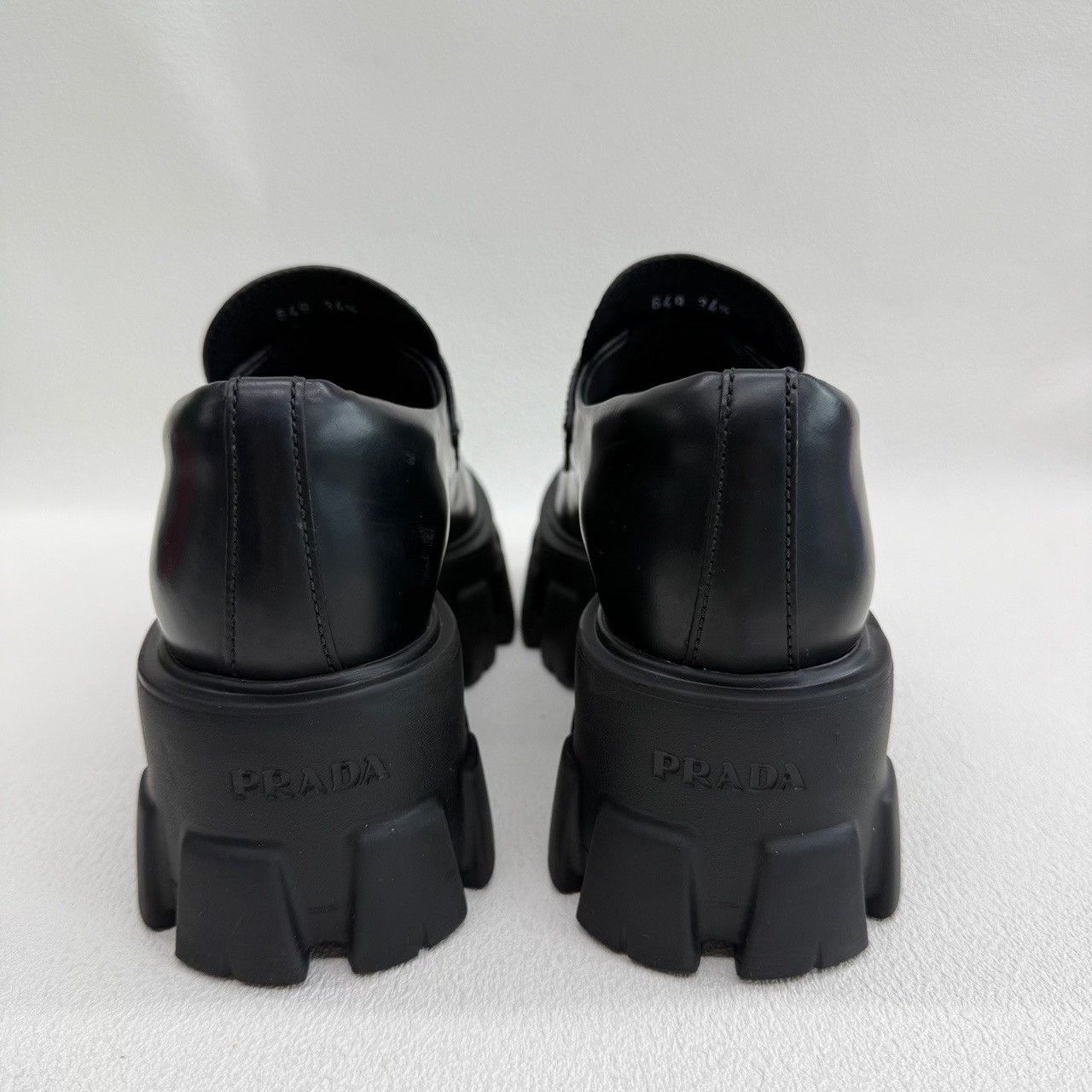 Prada Prada Monolith Leather Platform Loafers Size 37.5 Size US 7.5 / IT 37.5 - 6 Thumbnail