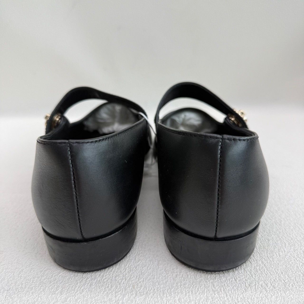 Chanel Chanel CC Logo Mary Jane Flats Black Size 36.5 Size US 6.5 / IT 36.5 - 6 Thumbnail