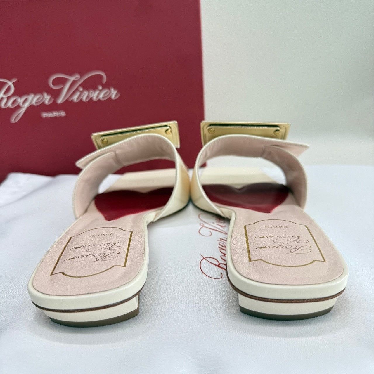 Roger Vivier Roger Vivier Square Buckle Sandals Size 35 Size US 5 / IT 35 - 7 Thumbnail