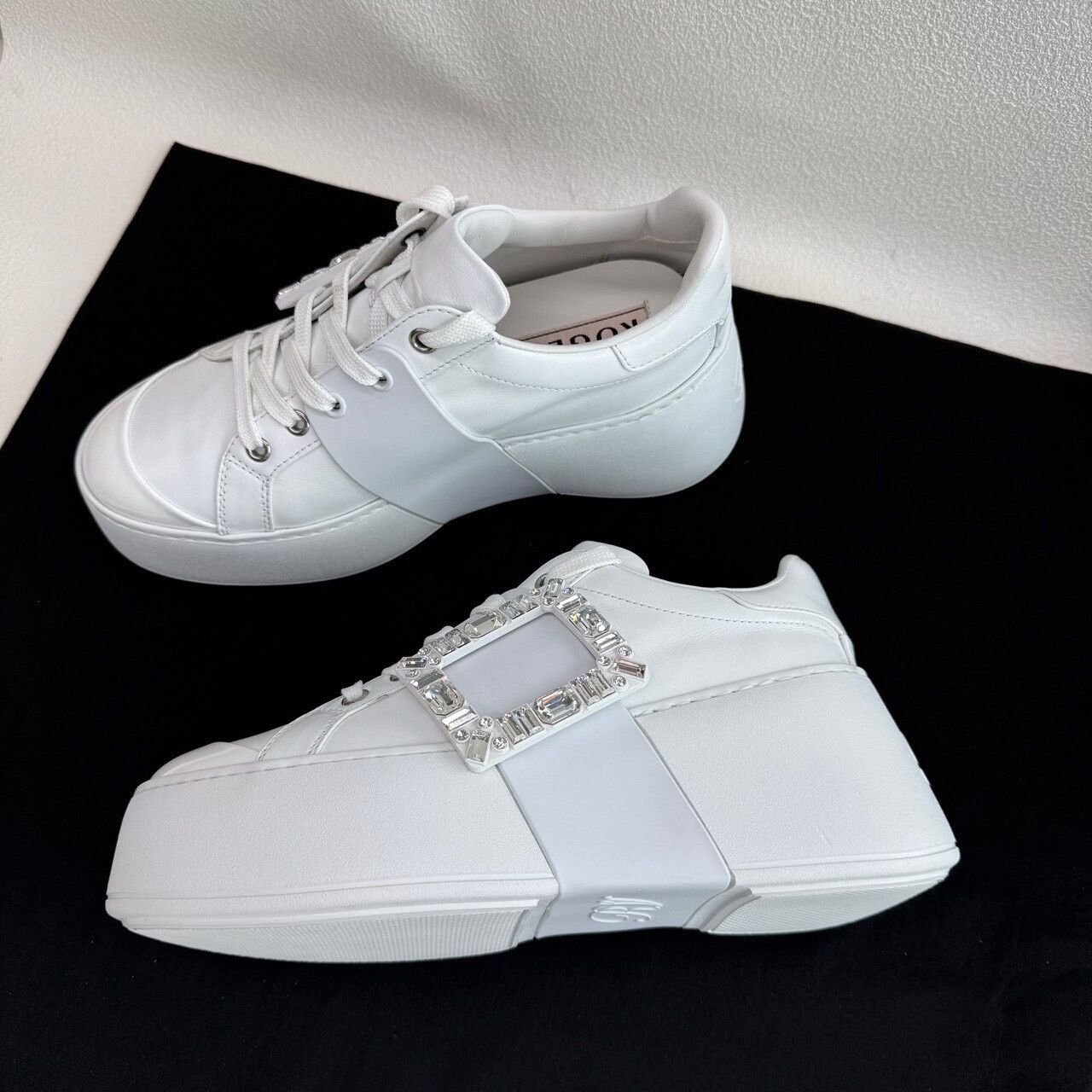 Roger Vivier Roger Vivier Viv' Skate Crystal Buckle Sneakers Size 36.5 Size US 6.5 / IT 36.5 - 9 Thumbnail