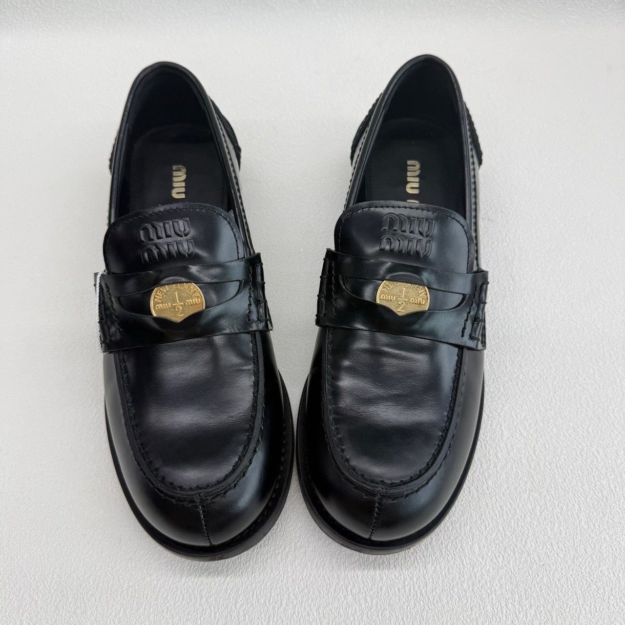 Miu Miu Miu Miu Penny Loafers Size 38 Size US 8 / IT 38 - 10 Thumbnail