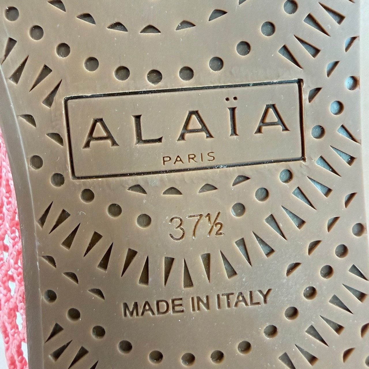 Alaia Alaia Pink Mesh Mary Jane Flats Size 37.5 Size US 7.5 / IT 37.5 - 10 Thumbnail