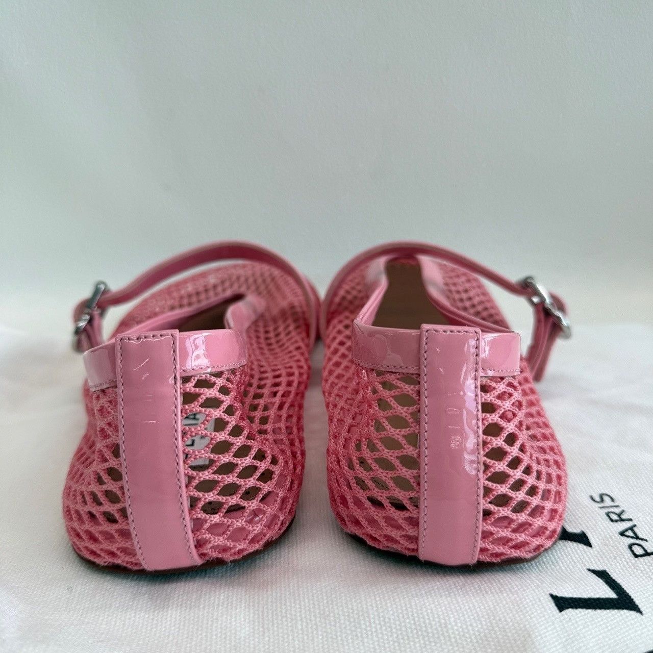 Alaia Alaia Pink Mesh Mary Jane Flats Size 37.5 Size US 7.5 / IT 37.5 - 6 Thumbnail