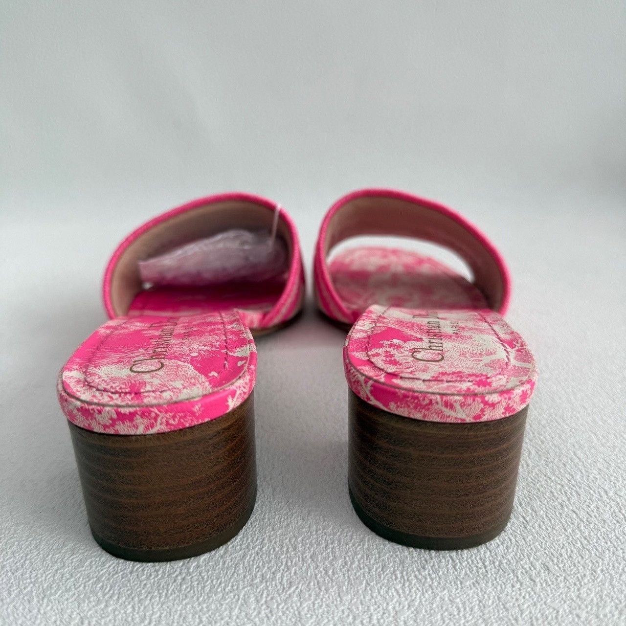 Dior Dior Pink Dway Canvas Mules Size 36.5 Size US 6.5 / IT 36.5 - 6 Thumbnail