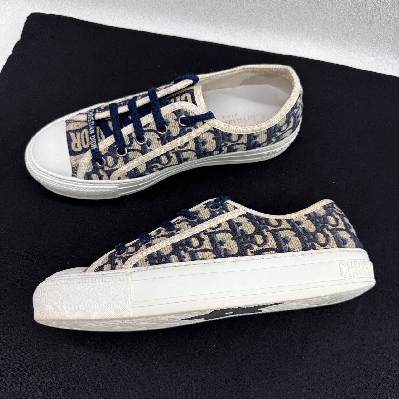 Dior Dior Oblique Low-Top Sneakers Size 37.5 Size US 7.5 / IT 37.5 - 9 Thumbnail