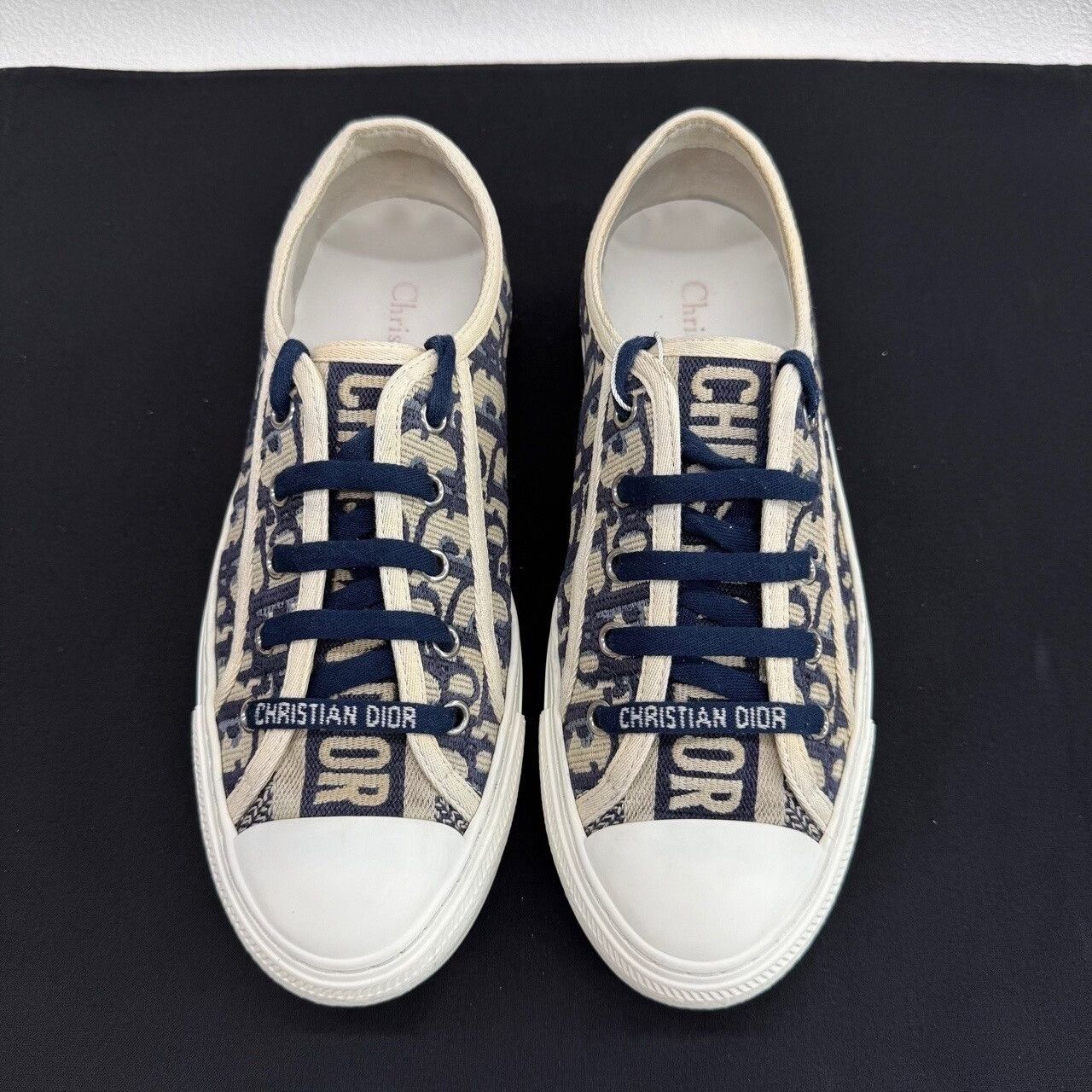 Dior Dior Oblique Low-Top Sneakers Size 37.5 Size US 7.5 / IT 37.5 - 3 Thumbnail