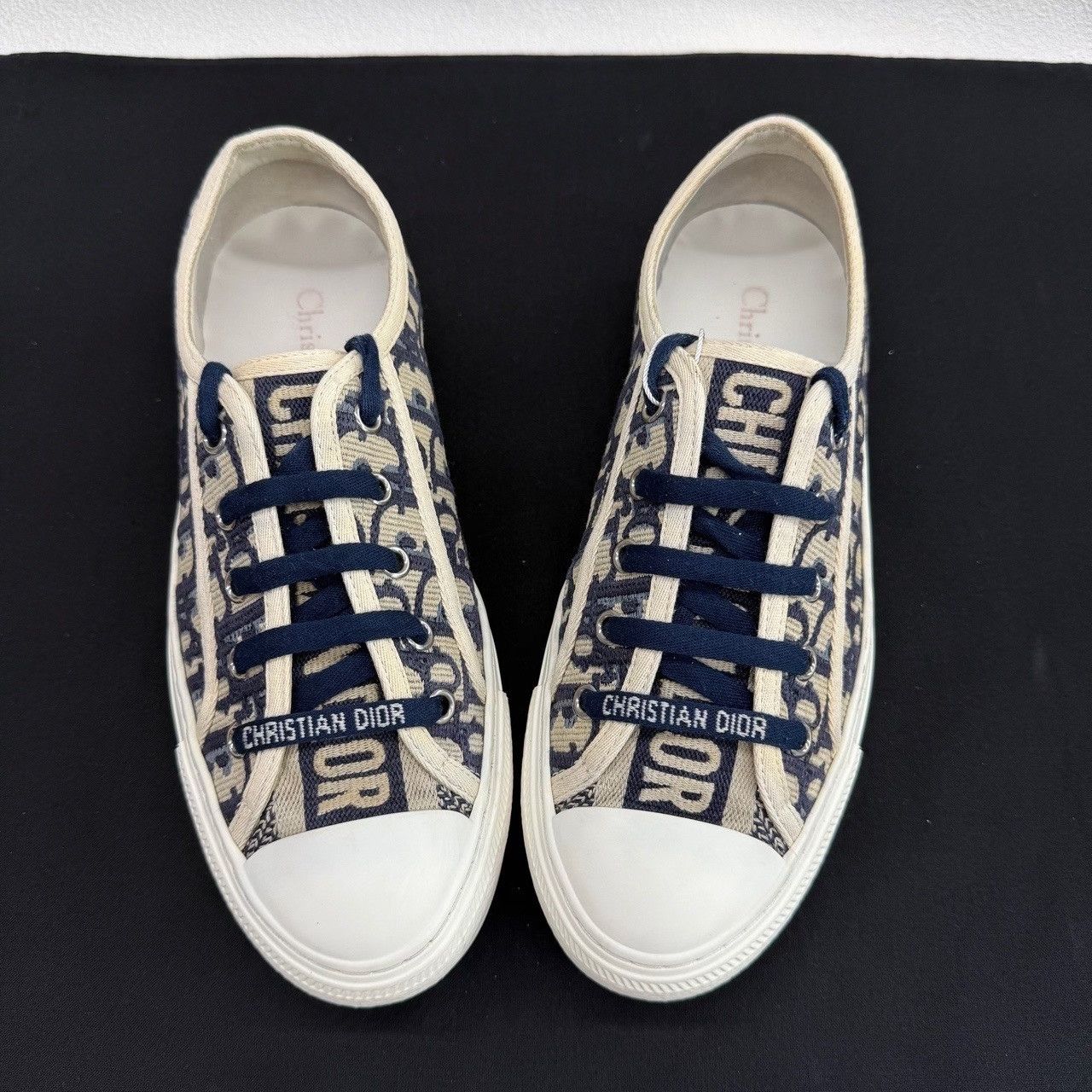 Dior Dior Oblique Low-Top Sneakers Size 37.5 Size US 7.5 / IT 37.5 - 10 Thumbnail
