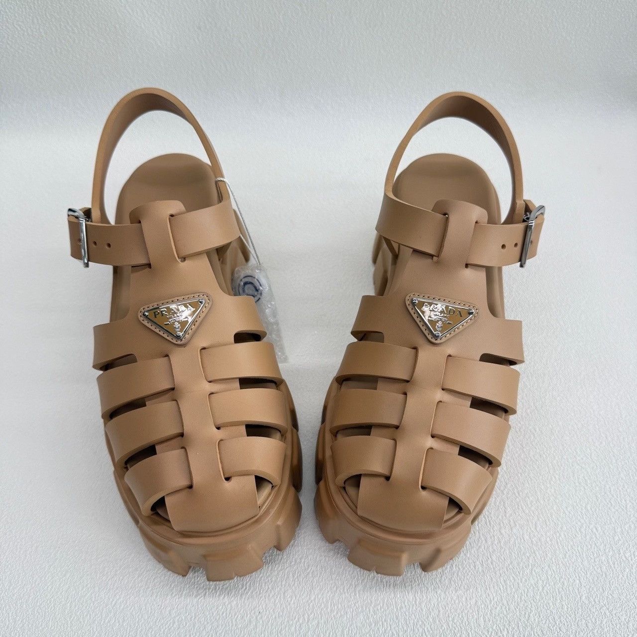 Prada Prada Monolith Rubber Sandals Size 36 Size US 6 / IT 36 - 10 Thumbnail