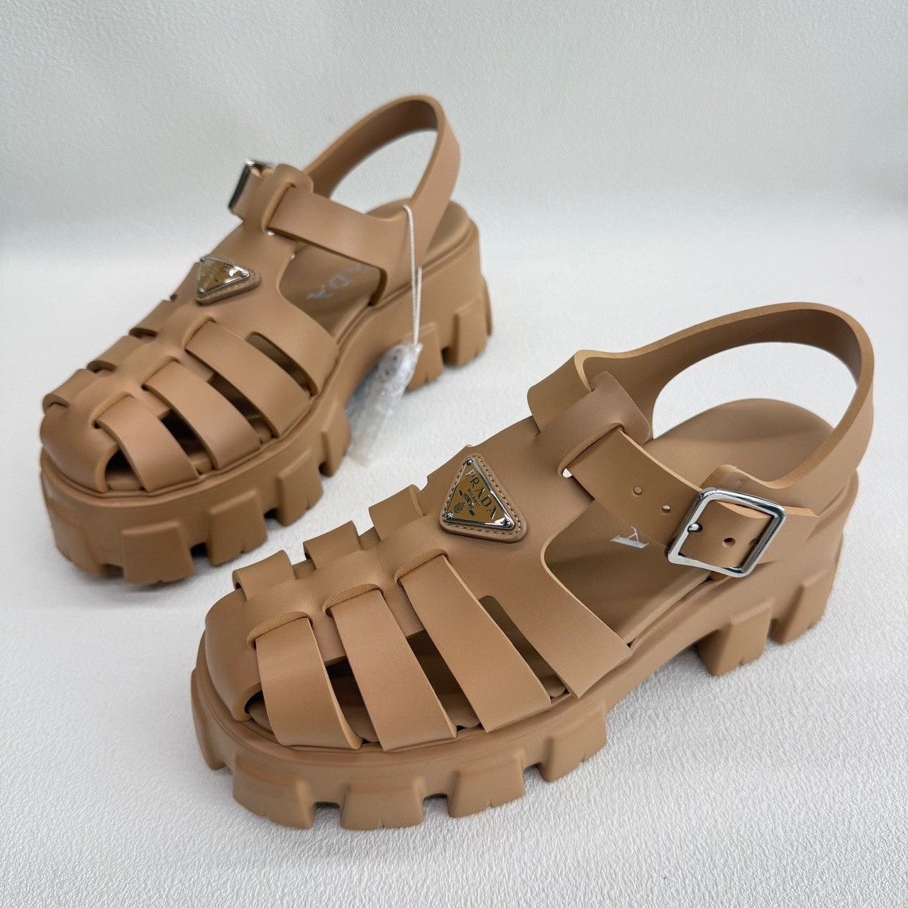 Prada Prada Monolith Rubber Sandals Size 36 Size US 6 / IT 36 - 2 Thumbnail