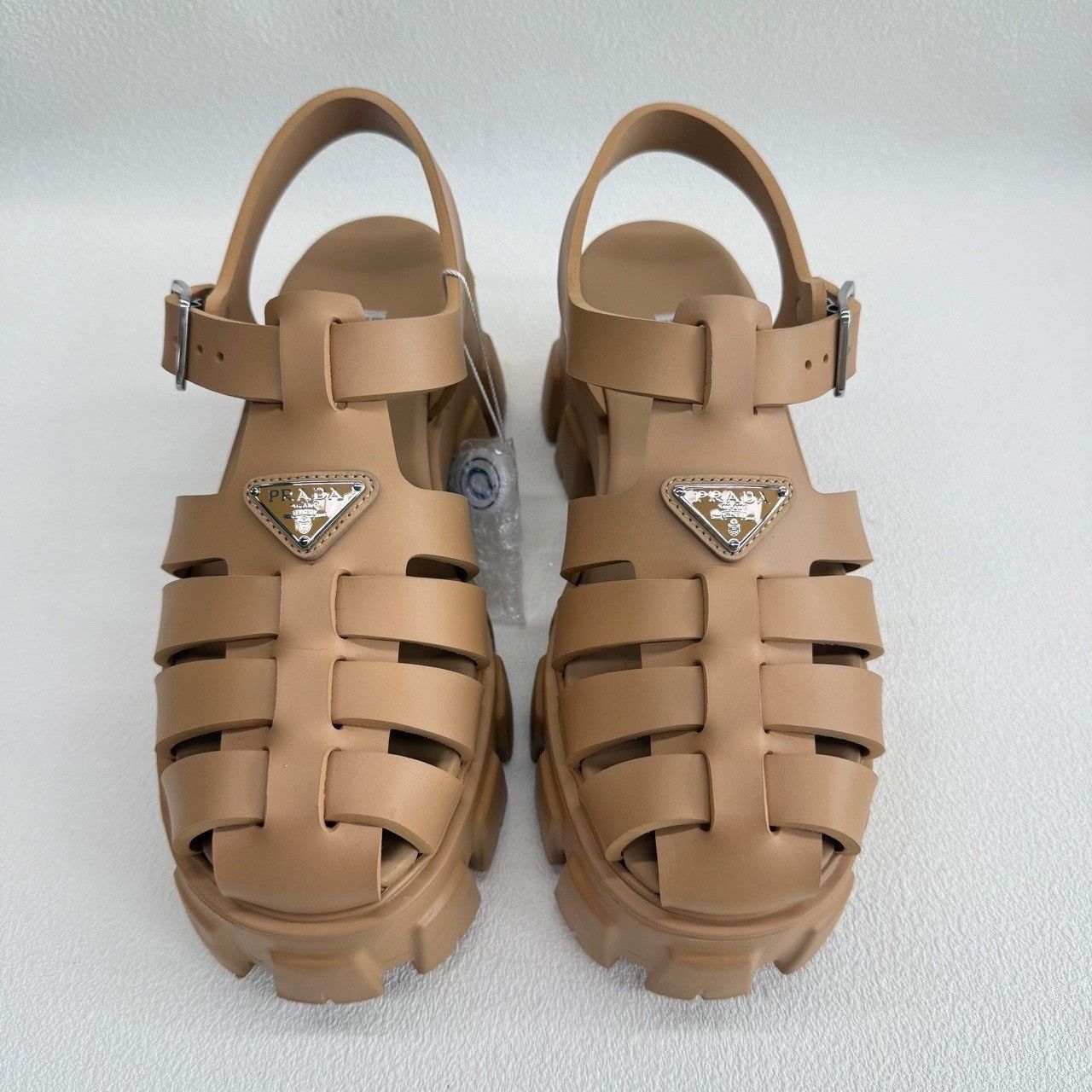 Prada Prada Monolith Rubber Sandals Size 36 Size US 6 / IT 36 - 3 Thumbnail