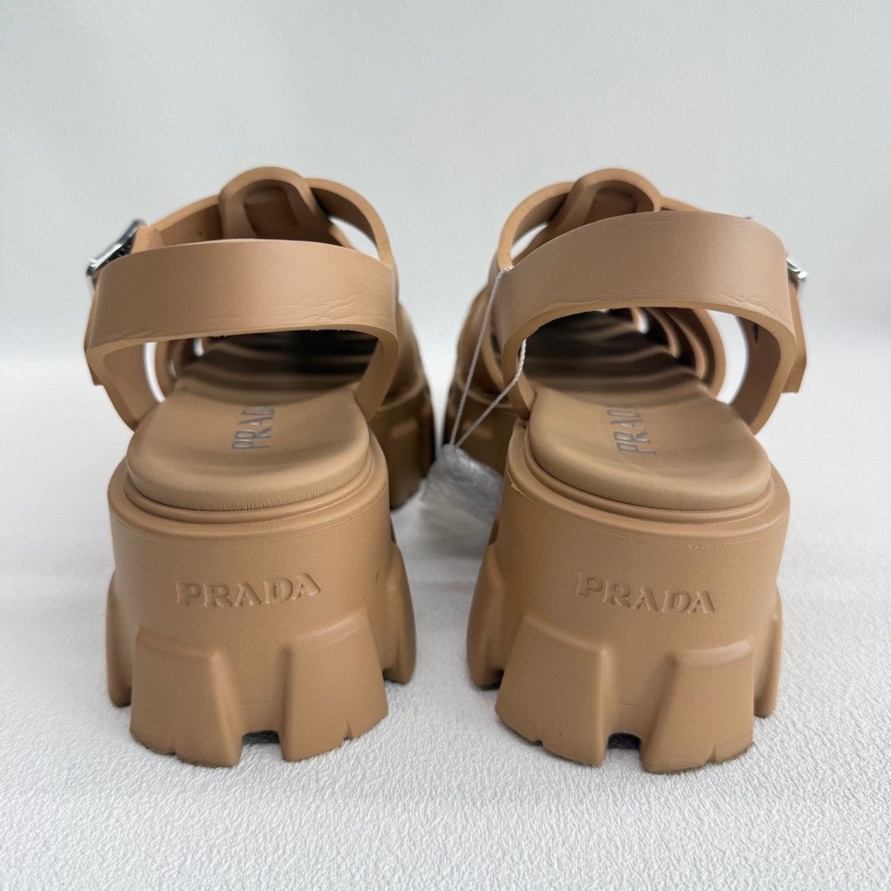 Prada Prada Monolith Rubber Sandals Size 36 Size US 6 / IT 36 - 6 Thumbnail