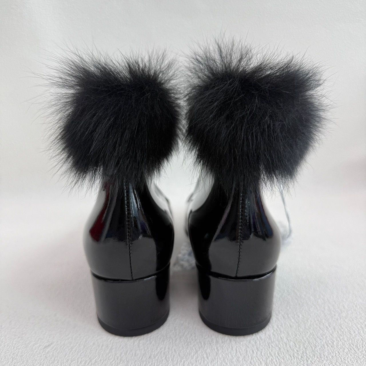 Chanel Chanel Fur Trim Patent Mary Jane Heels Size 36 Size US 6 / IT 36 - 6 Thumbnail
