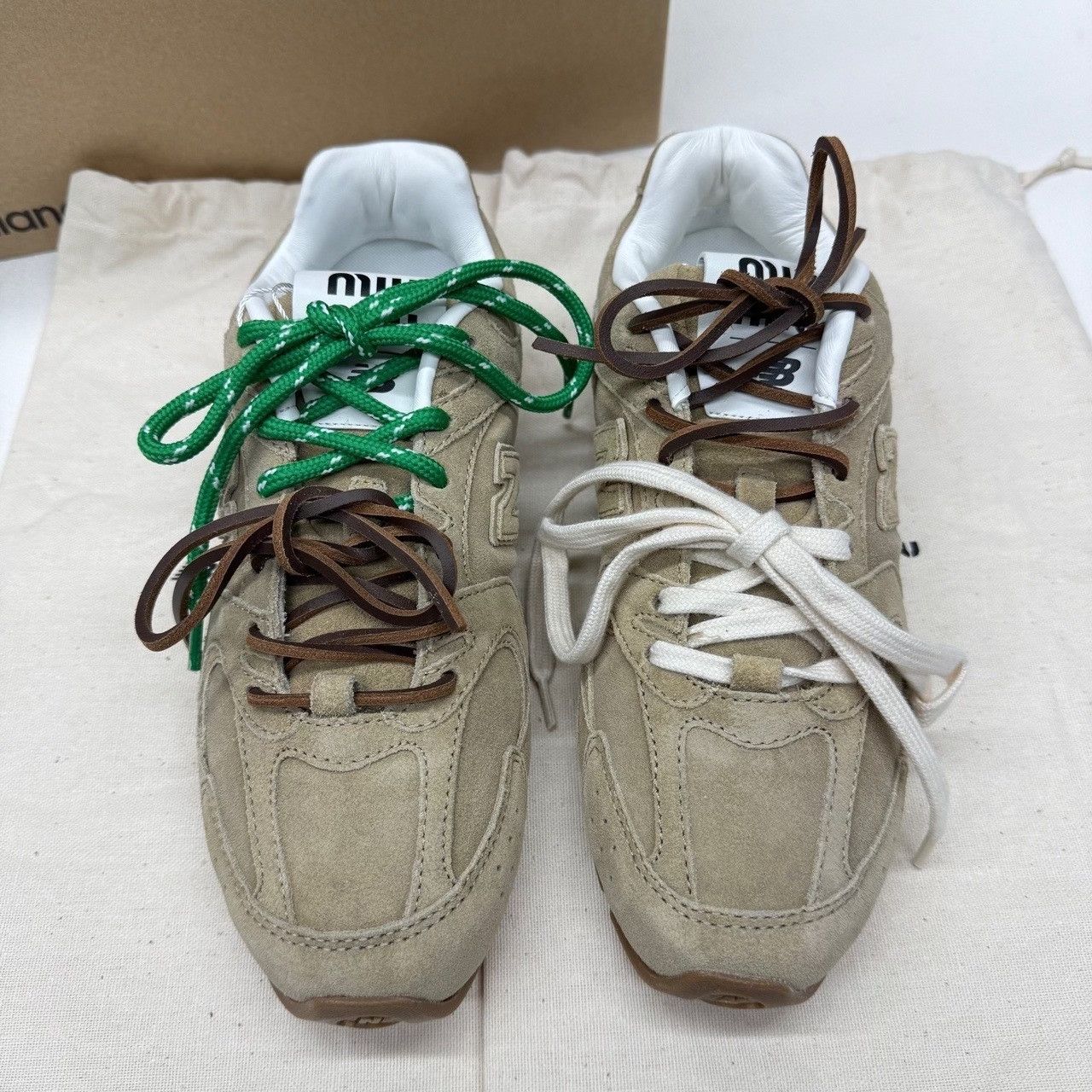 Miu Miu × New Balance Miu Miu x New Balance Suede Sneakers Size 36.5 Size US 6.5 / IT 36.5 - 4 Thumbnail