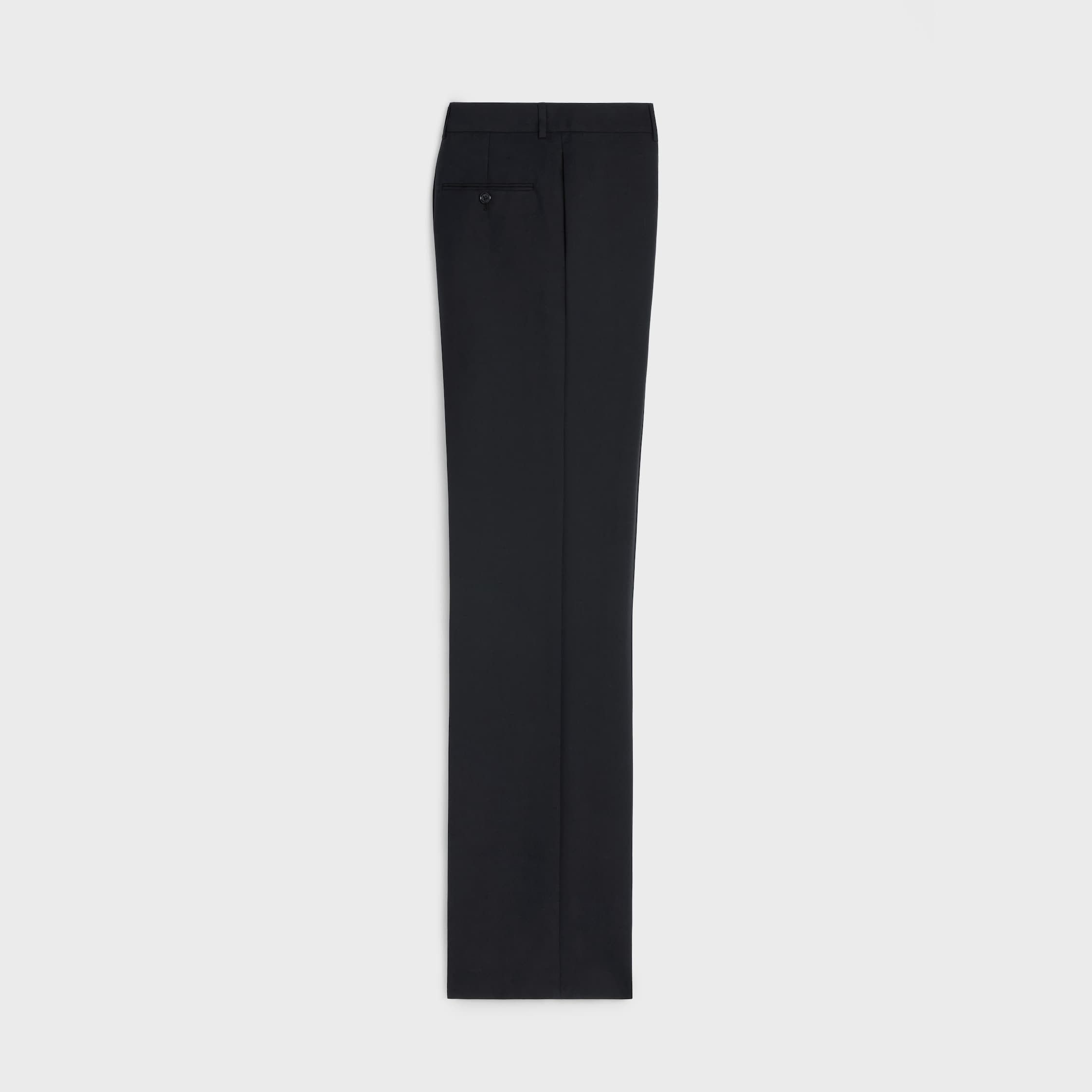 Celine STRAIGHT PANTS IN WOOL GABARDINE black Size US 34 / EU 50 - 2 Thumbnail