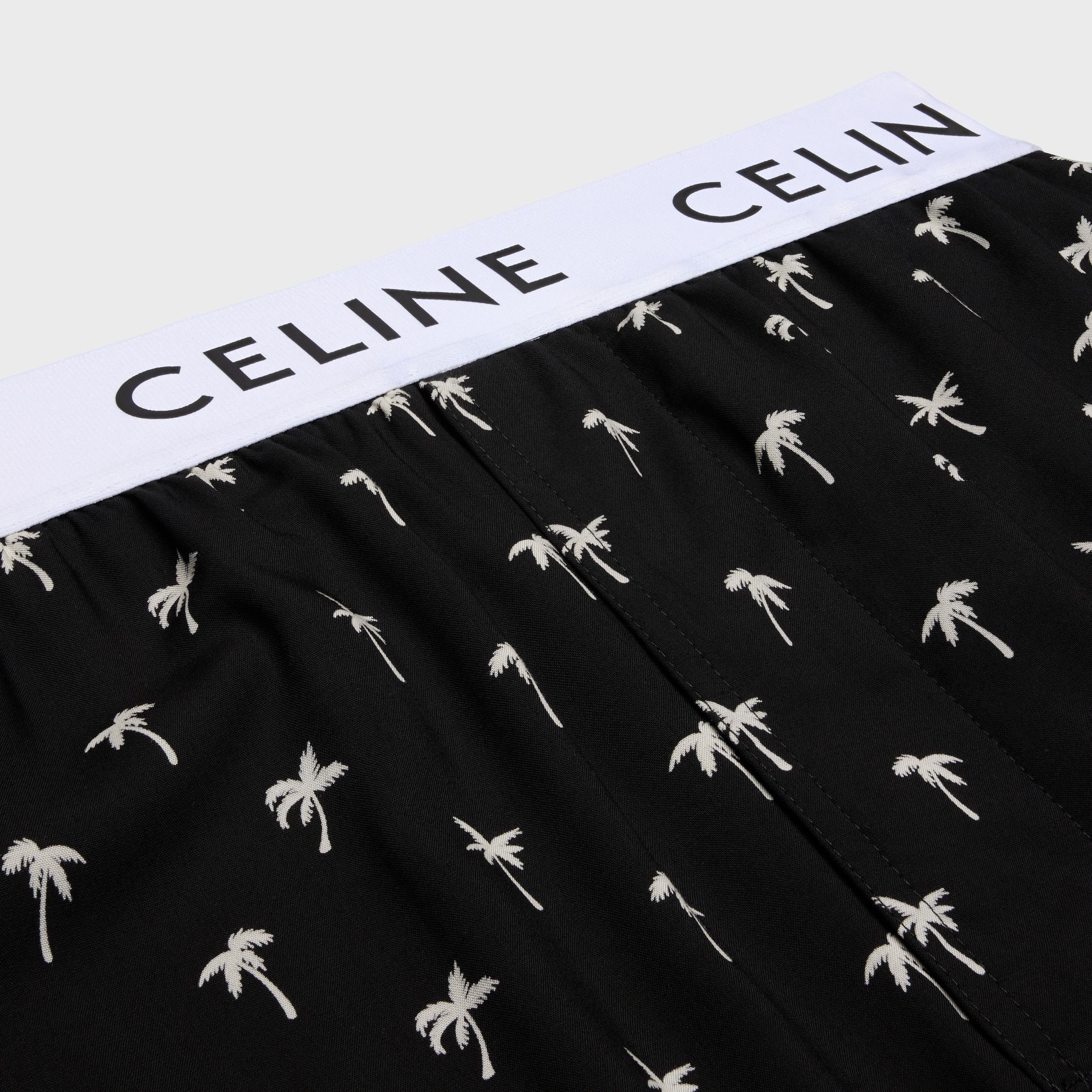 Celine PAJAMA PANTS IN PRINTED VISCOSE black/chalk Size US 32 / EU 48 - 3 Thumbnail