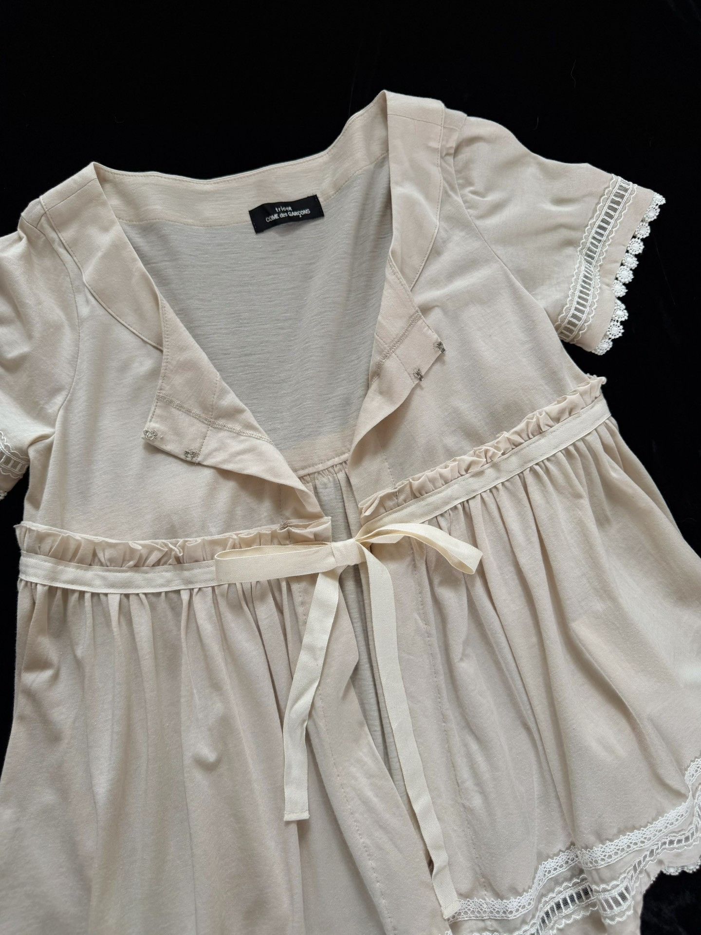 Comme des Garcons Comme des Garçons 2006 Tricot Short Sleeve Top Size M / US 6-8 / IT 42-44 - 4 Thumbnail