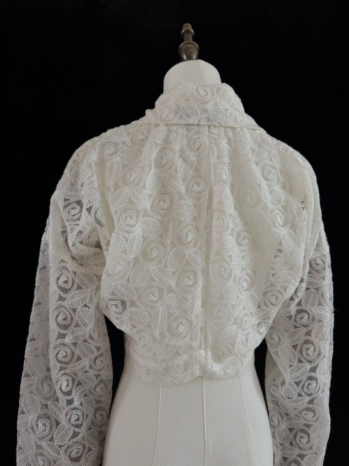 Rei Kawakubo Comme des Garçons 1990 Tricot Kite Sleeve Crochet Top Size M / US 6-8 / IT 42-44 - 9 Thumbnail
