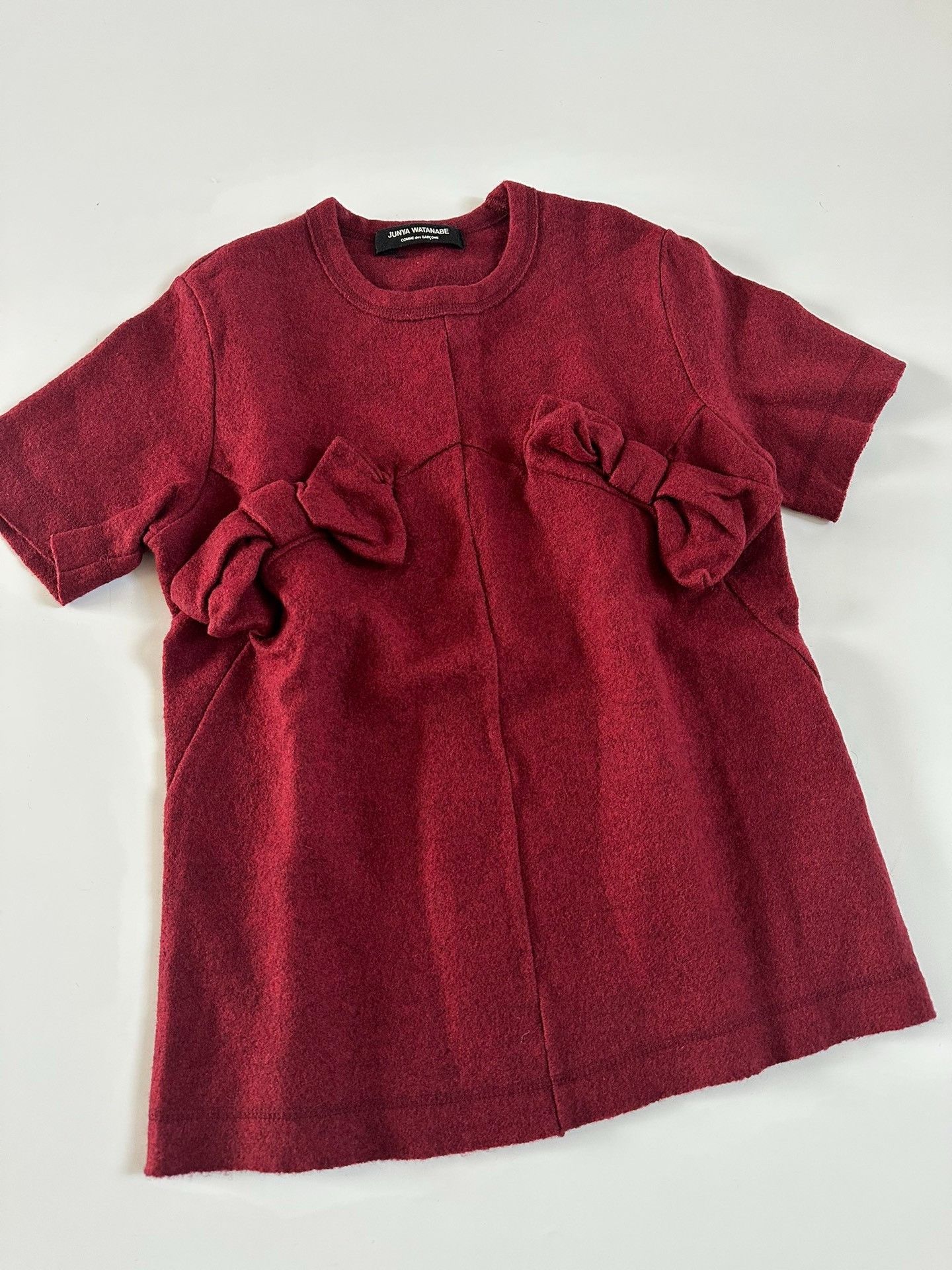 Junya Watanabe Junya Watanabe 2003 3D Bow Short Sleeve Top Size M / US 6-8 / IT 42-44 - 3 Thumbnail
