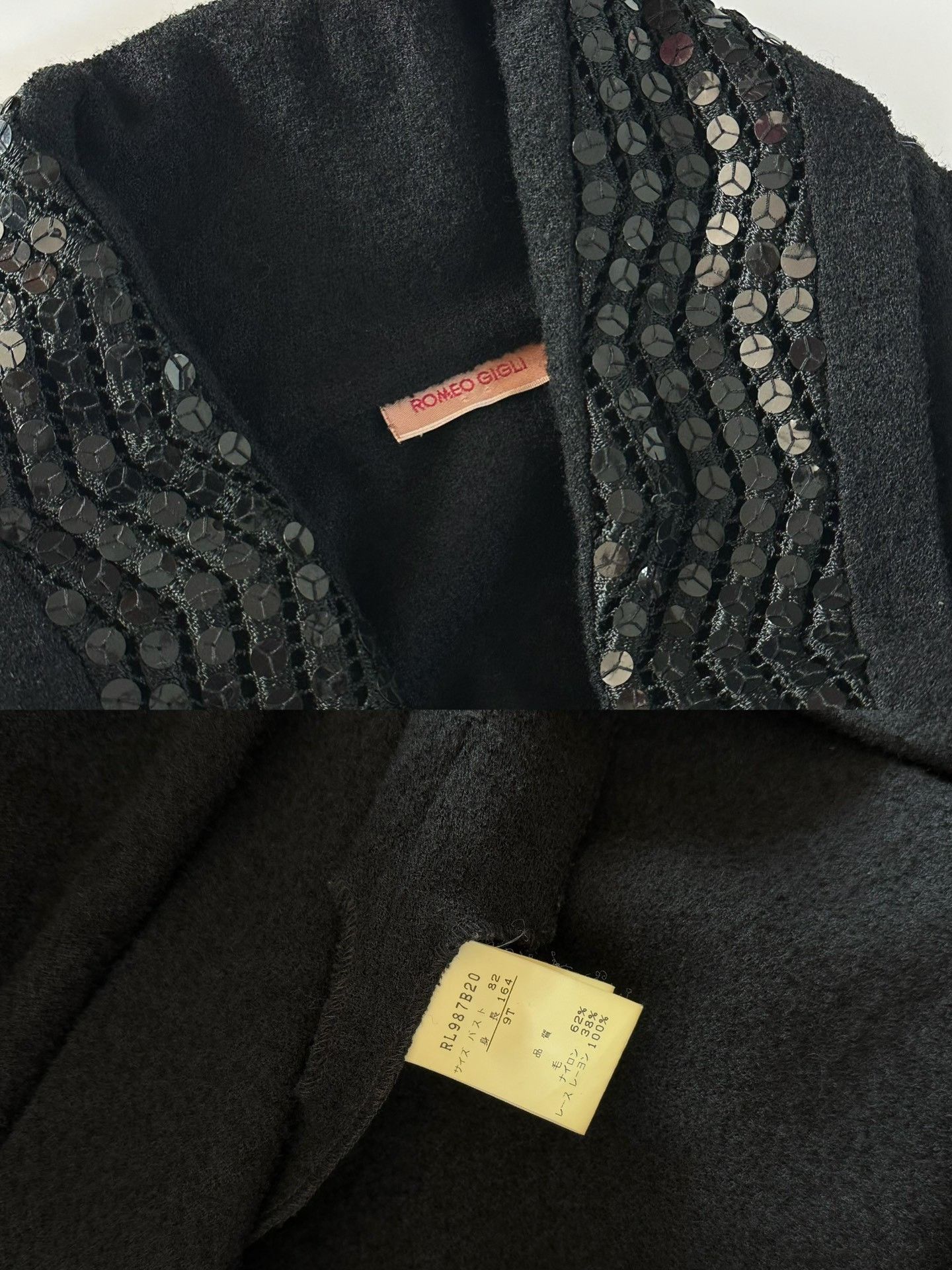 Romeo Gigli Romeo Gigli 90s Vintage Sequin Collar Top Size M / US 6-8 / IT 42-44 - 9 Thumbnail