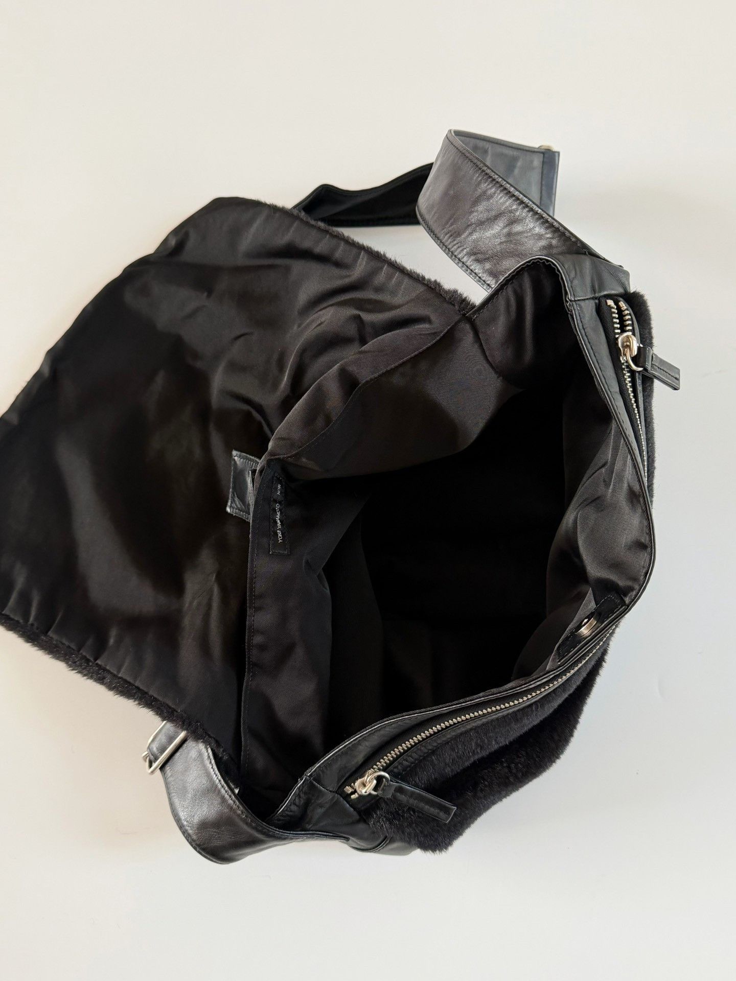 Yohji Yamamoto Yohji Yamamoto Noir Leather Fur Crossbody Size ONE SIZE - 3 Thumbnail
