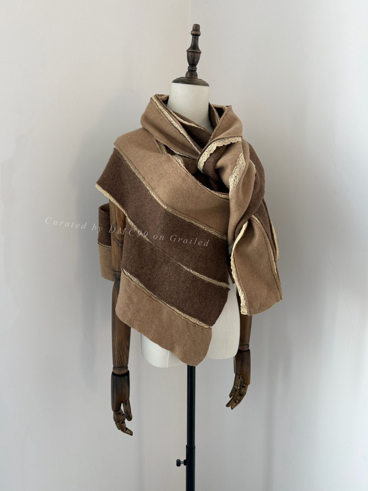 Rei Kawakubo Comme des Garçons 2005 Tricot Deformed Cape Top Size M / US 6-8 / IT 42-44 - 7 Thumbnail