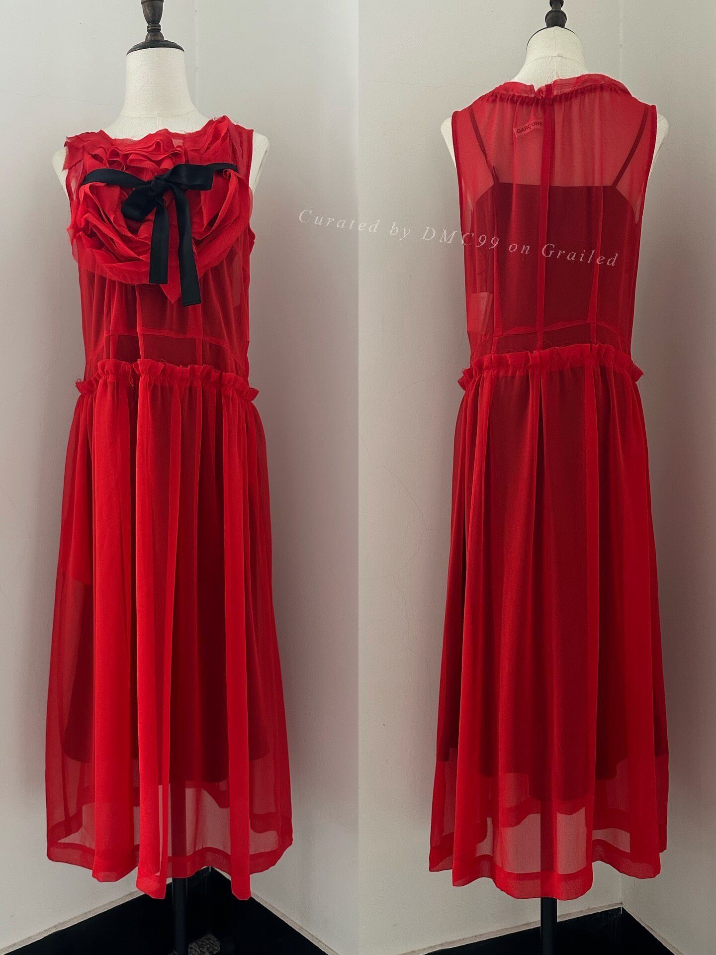 Rei Kawakubo Comme des Garçons 2001 3D Rose Dress Size M / US 6-8 / IT 42-44 - 3 Thumbnail