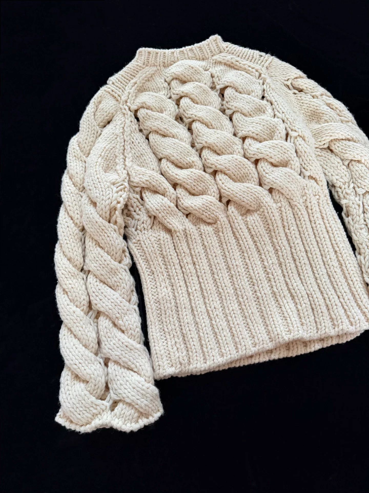 Rei Kawakubo Comme des Garçons Cable Knit Pullover Size M / US 6-8 / IT 42-44 - 5 Thumbnail