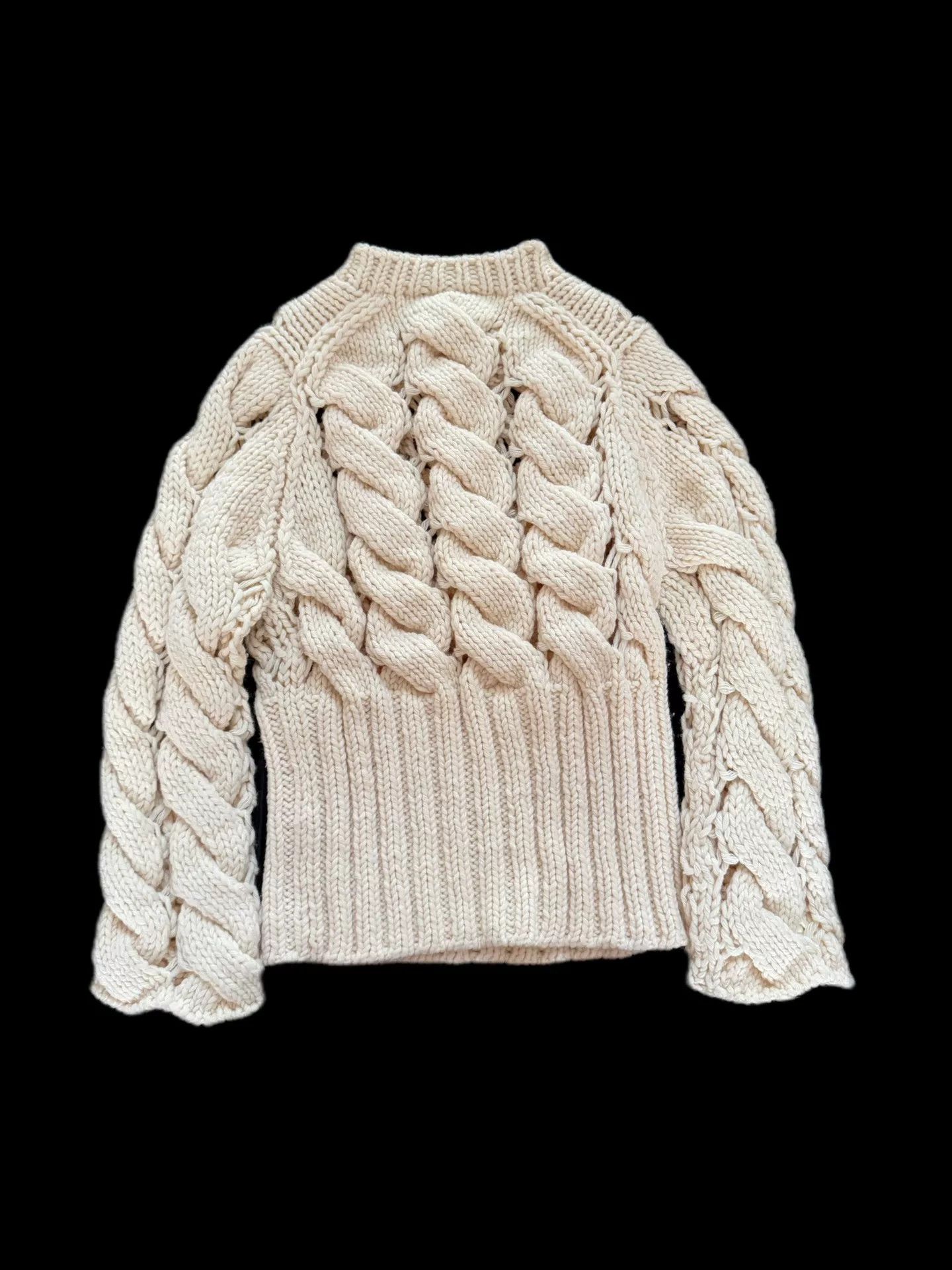 Rei Kawakubo Comme des Garçons Cable Knit Pullover Size M / US 6-8 / IT 42-44 - 4 Thumbnail