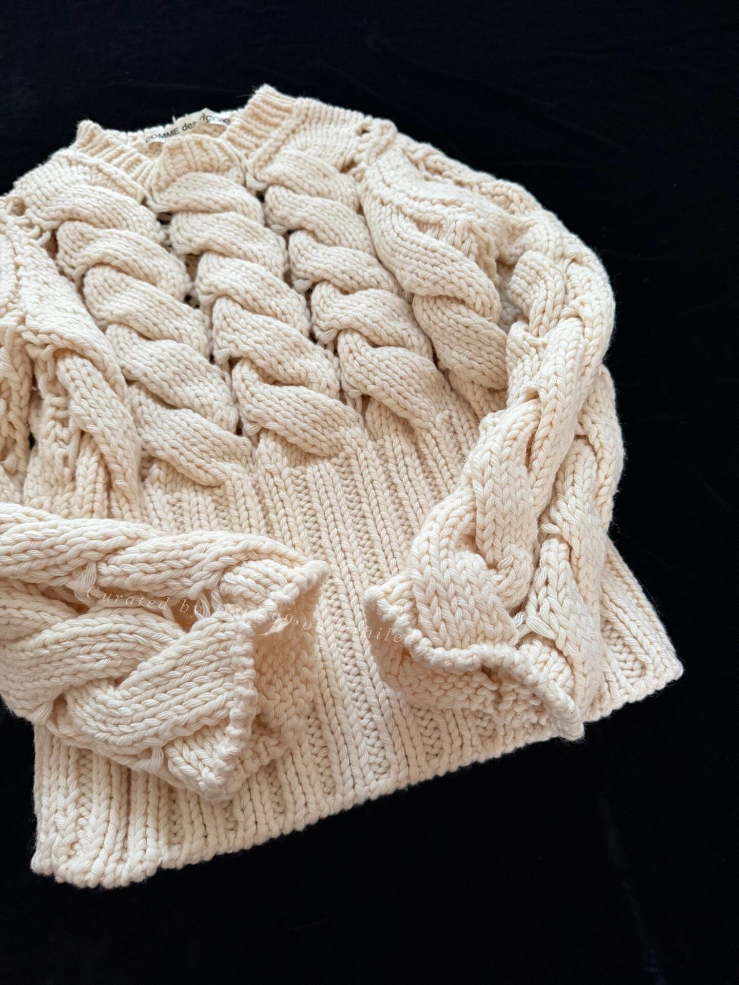 Rei Kawakubo Comme des Garçons Cable Knit Pullover Size M / US 6-8 / IT 42-44 - 3 Thumbnail