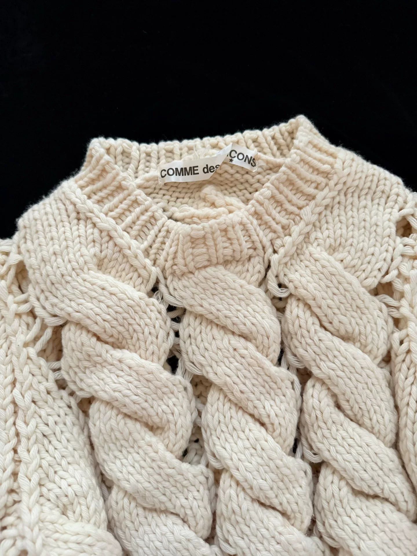 Rei Kawakubo Comme des Garçons Cable Knit Pullover Size M / US 6-8 / IT 42-44 - 6 Thumbnail