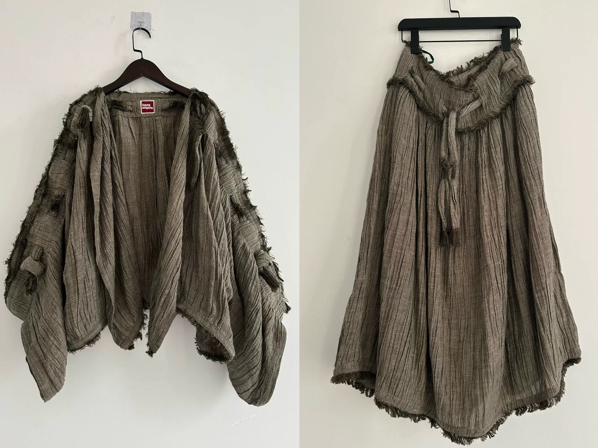 Issey Miyake Issey Miyake 1982 Runway Linen Set Size M / US 6-8 / IT 42-44 - 8 Thumbnail